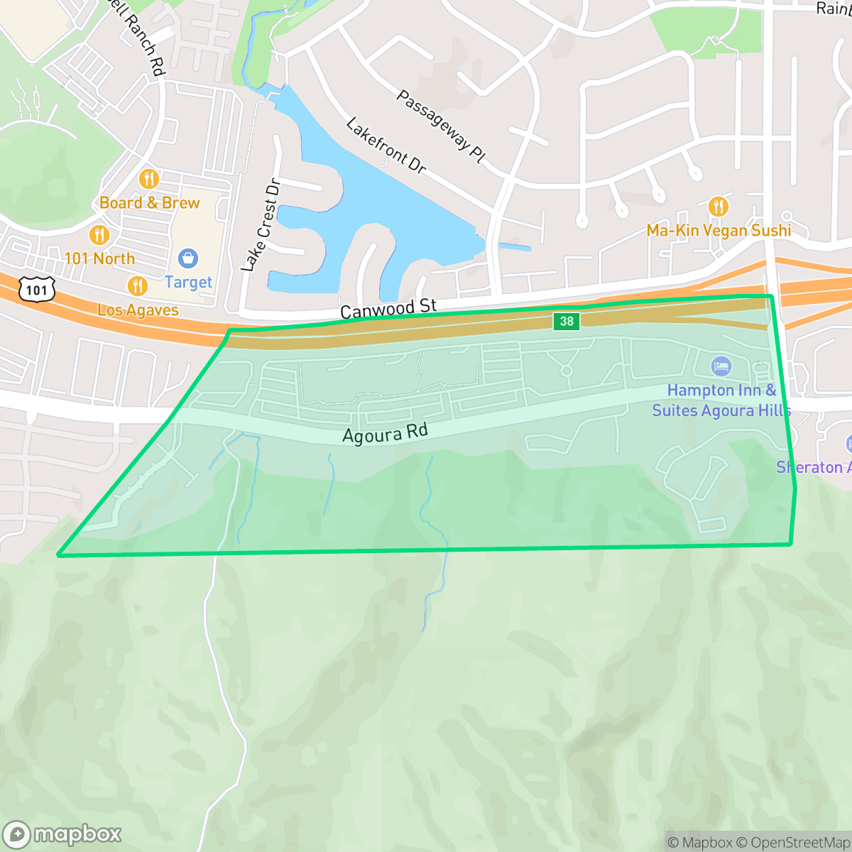 Map showing the location of West Office District, Agoura Hills, CA