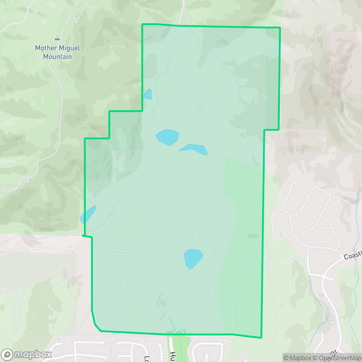 Map showing the location of Golf Course, Chula Vista, CA