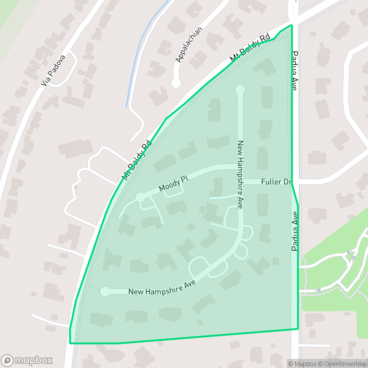 Map showing the location of Chanteclair, Claremont, CA