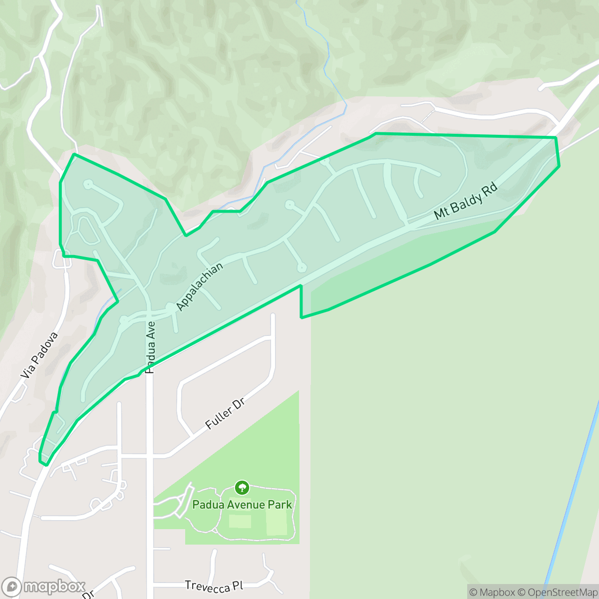 Map showing the location of Stone Canyon, Claremont, CA