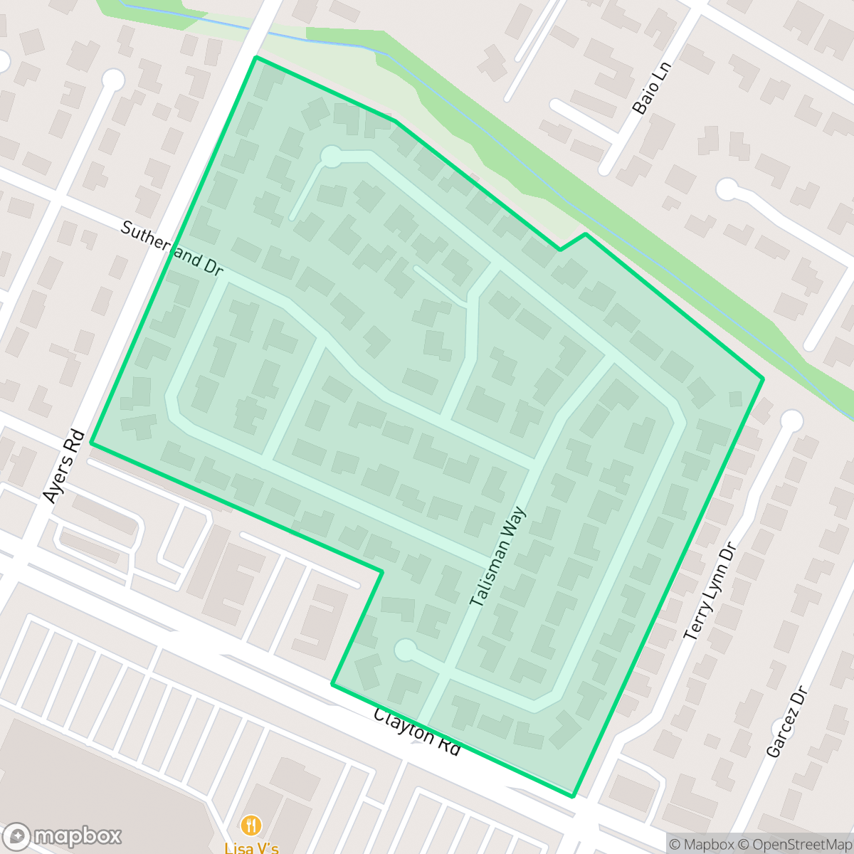 Map showing the location of Rose Glen, Concord, CA