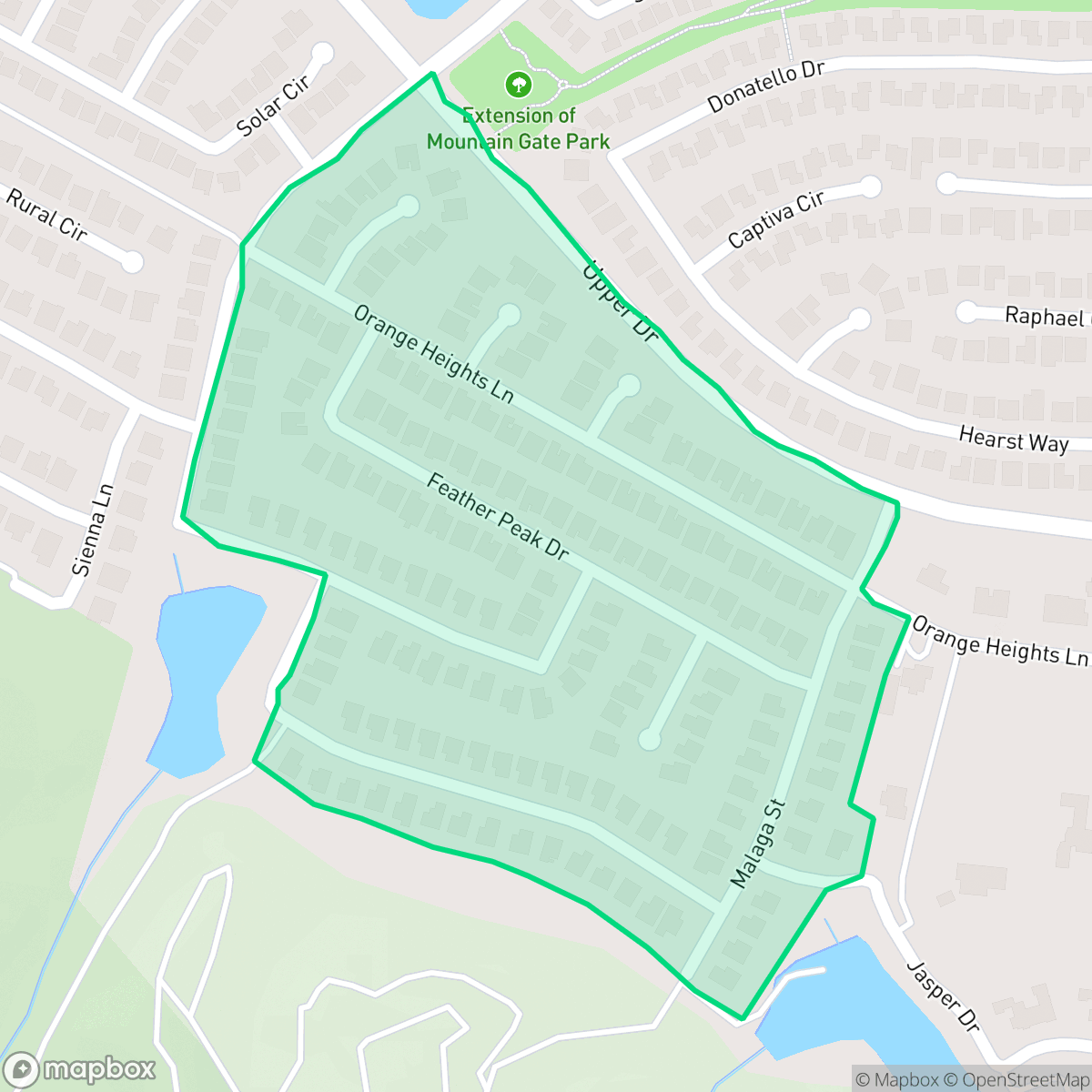 Map showing the location of Brentridge, Corona, CA