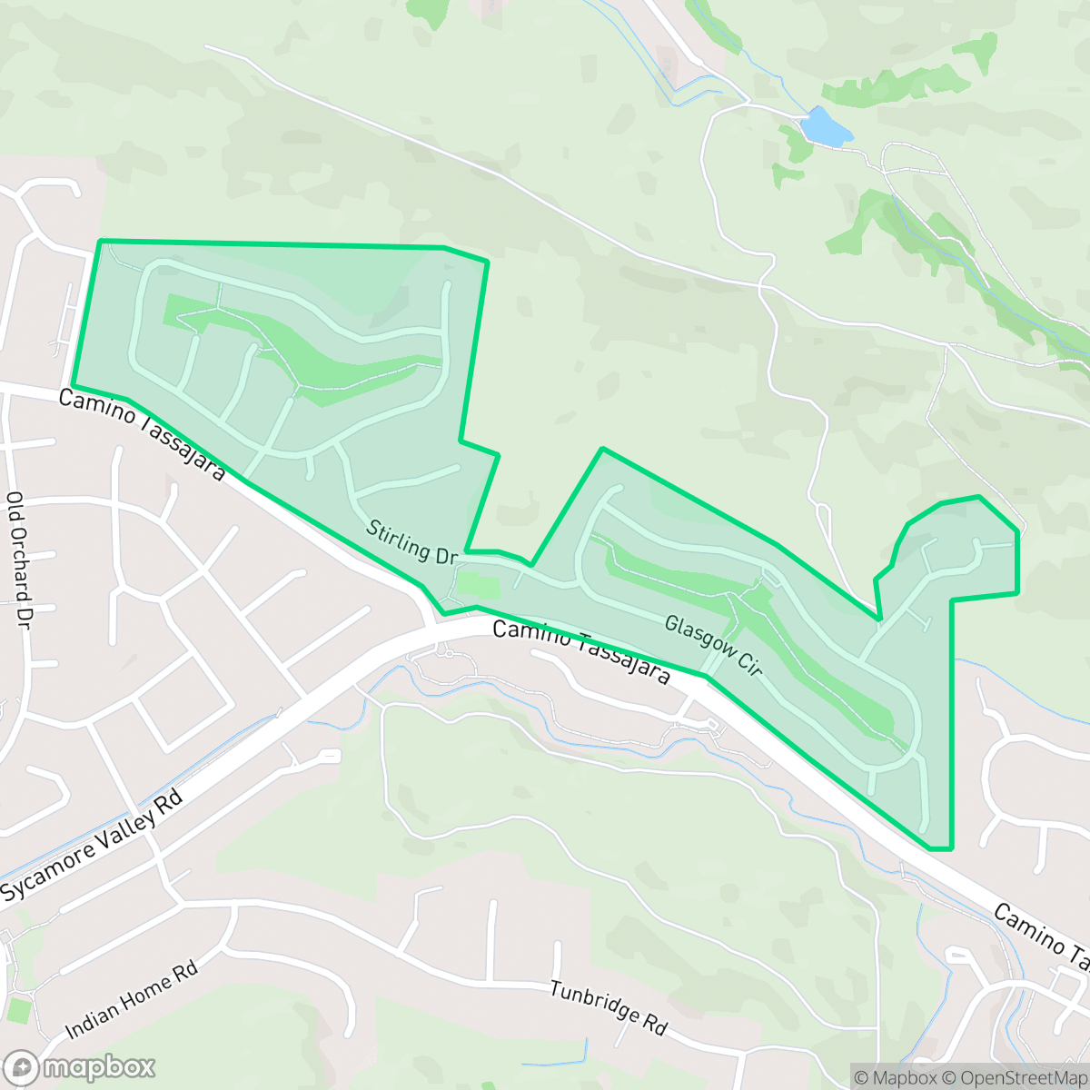 Map showing the location of Diablo Highlands, Danville, CA