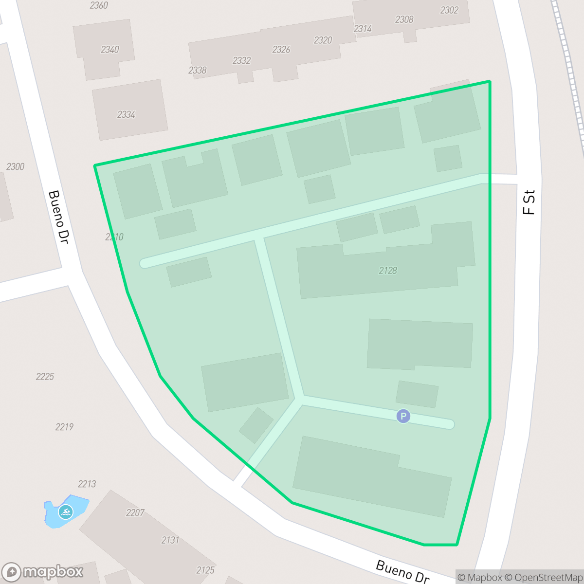 Map showing the location of Arrowhead, Davis, CA
