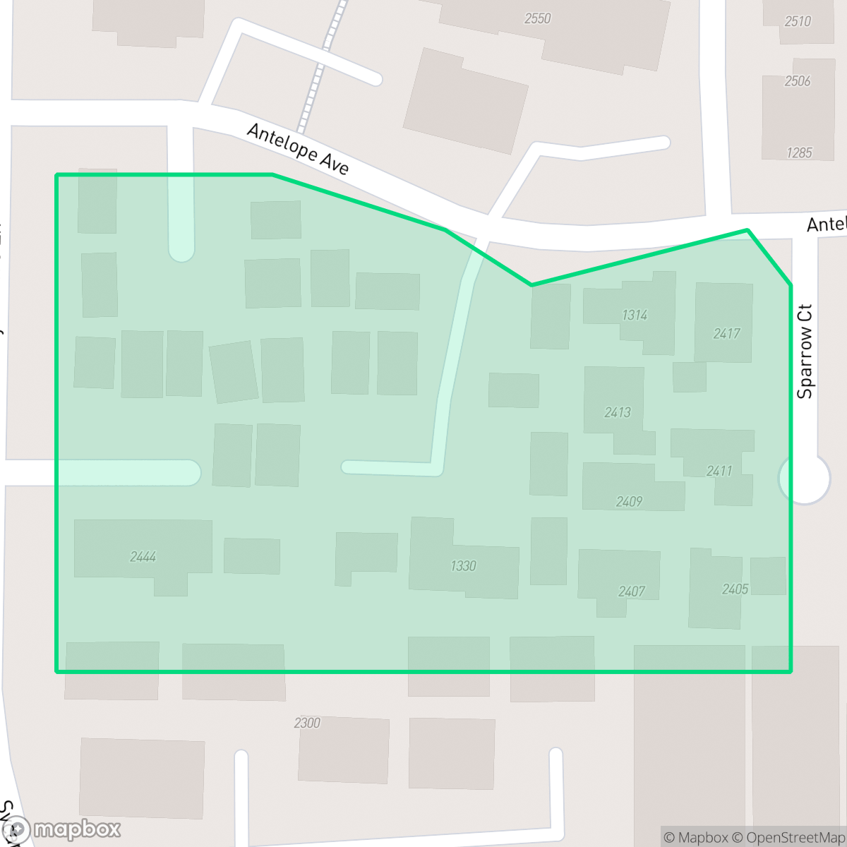 Map showing the location of Dos Pinos, Davis, CA