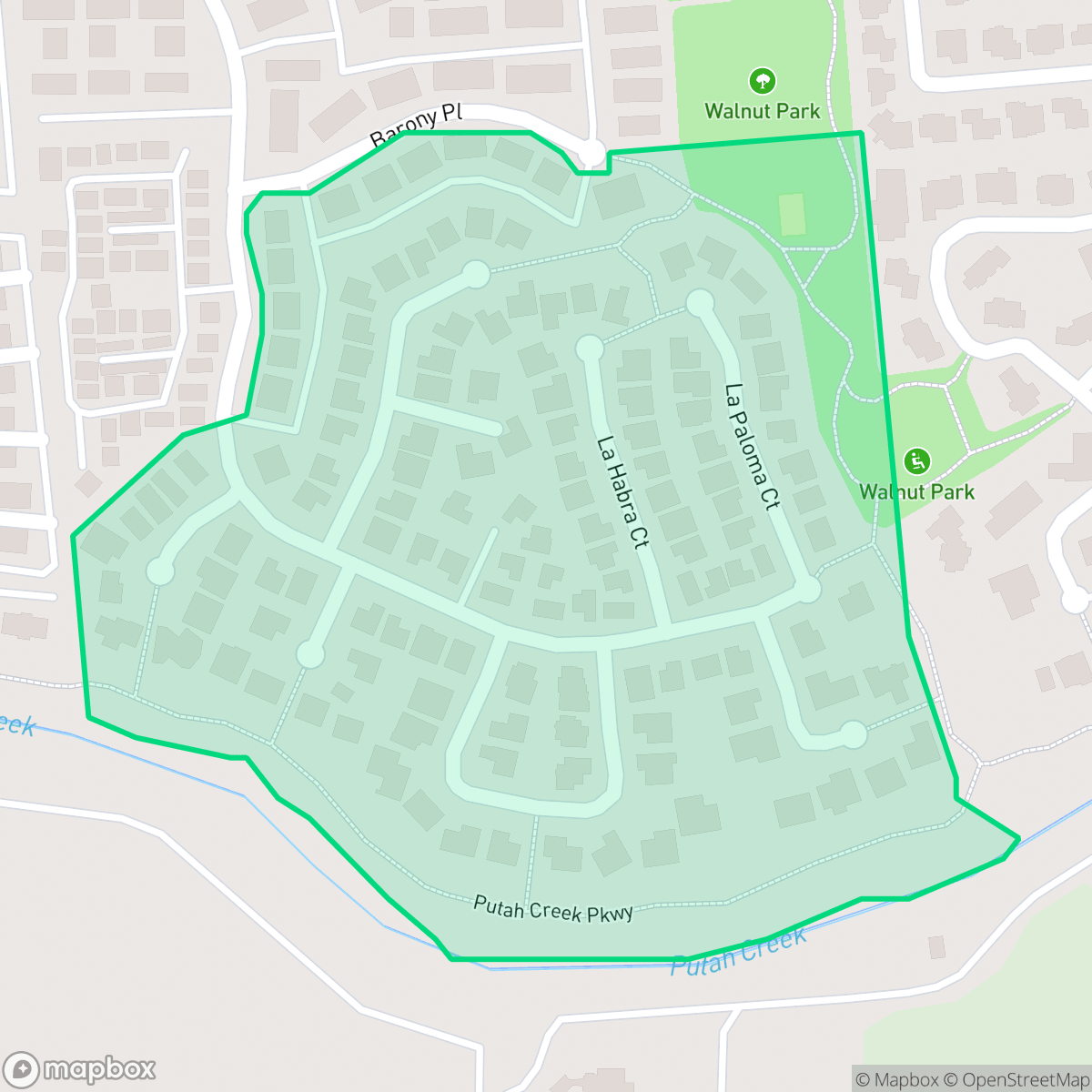 Map showing the location of West Park, Davis, CA