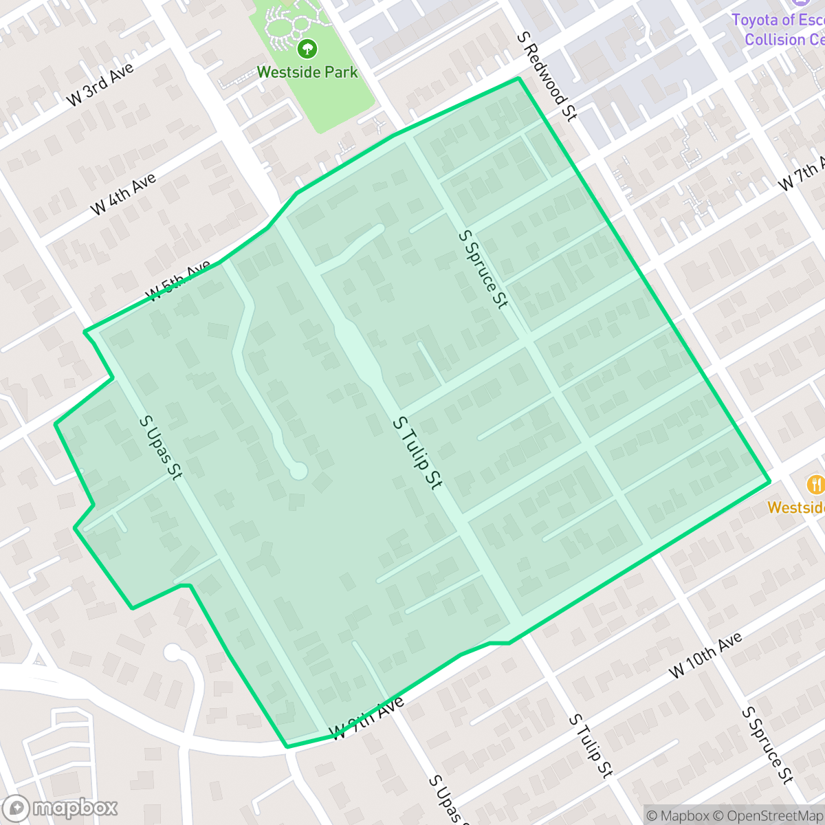 Map showing the location of WIN, Escondido, CA