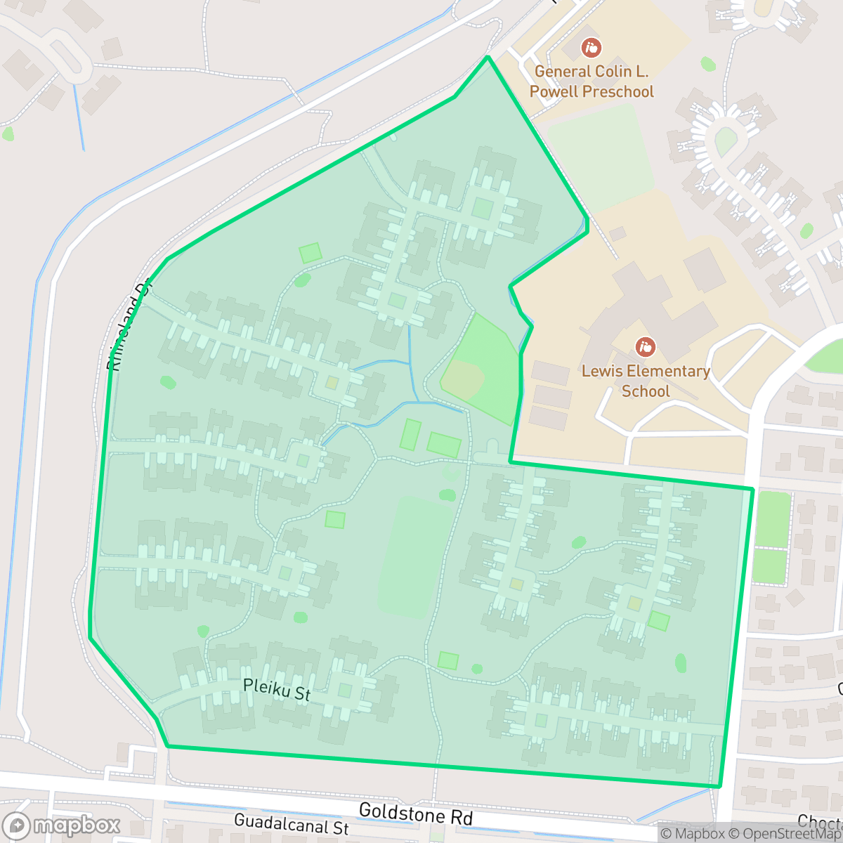 Map showing the location of Coyote Springs, Fort Irwin, CA