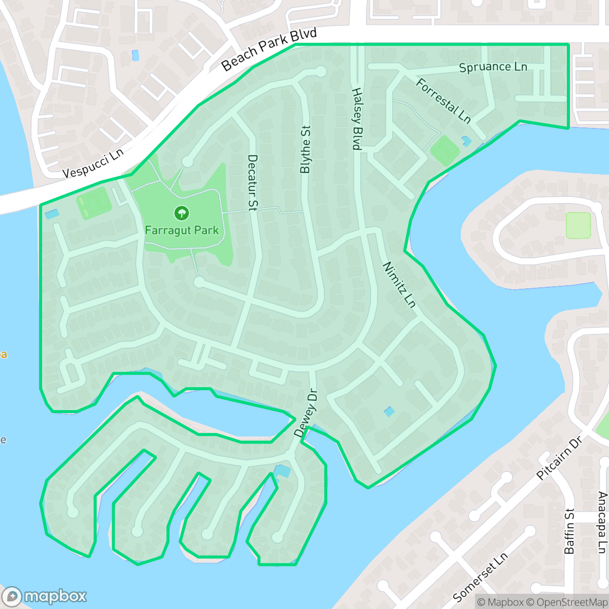 Map showing the location of Admirals, Foster City, CA