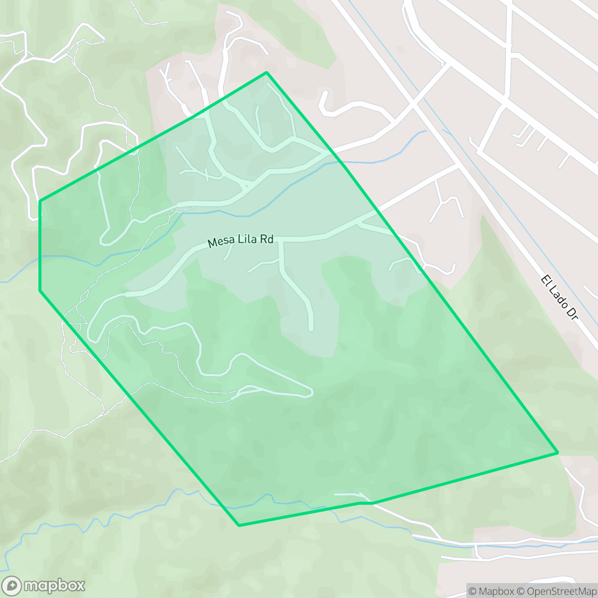 Map showing the location of Whiting Woods, Glendale, CA