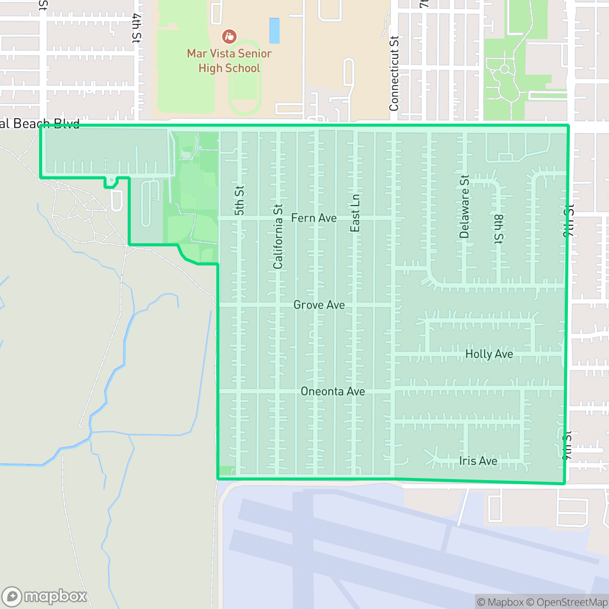 Map showing the location of Seaside Point, Imperial Beach, CA