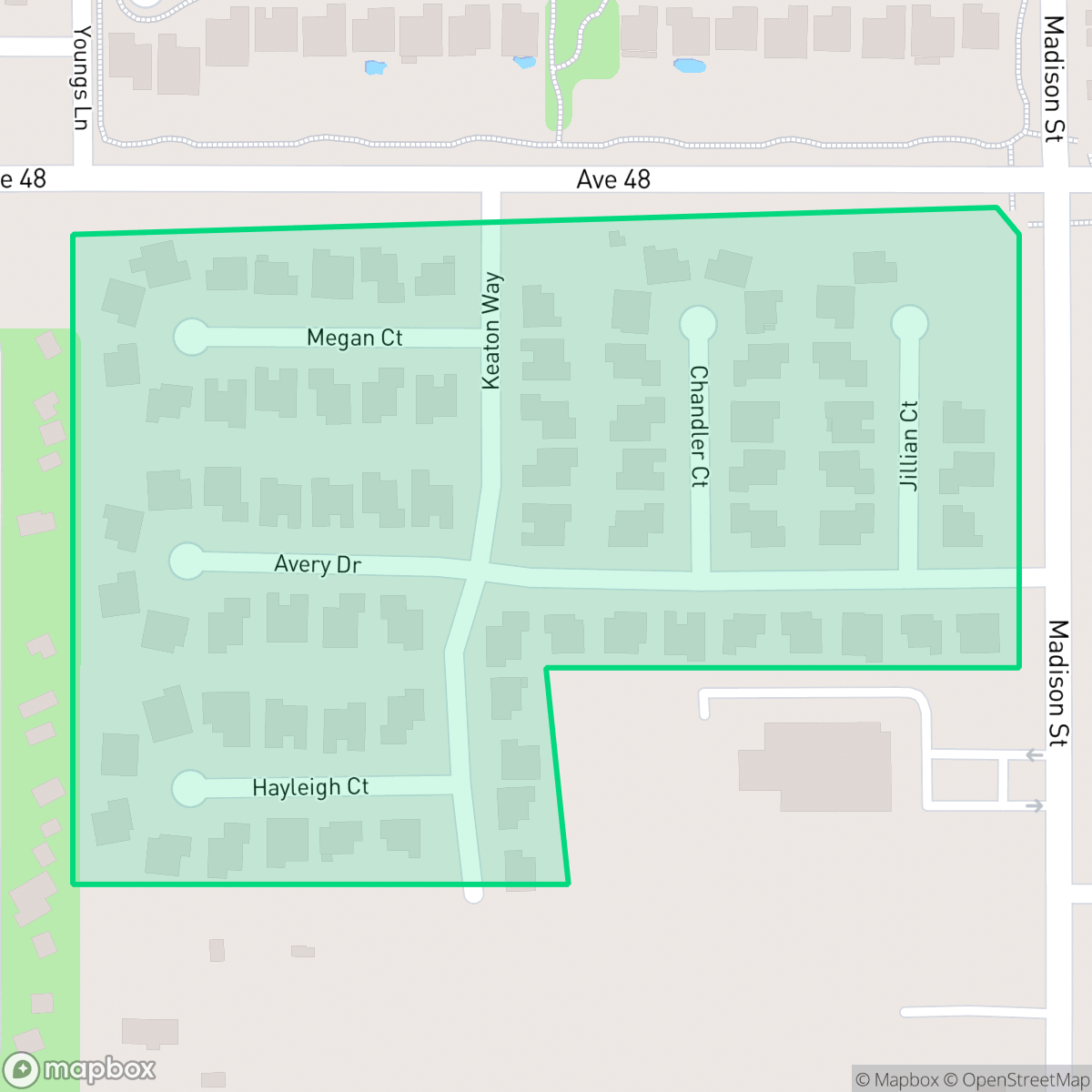 Map showing the location of Bella Vida, Indio, CA