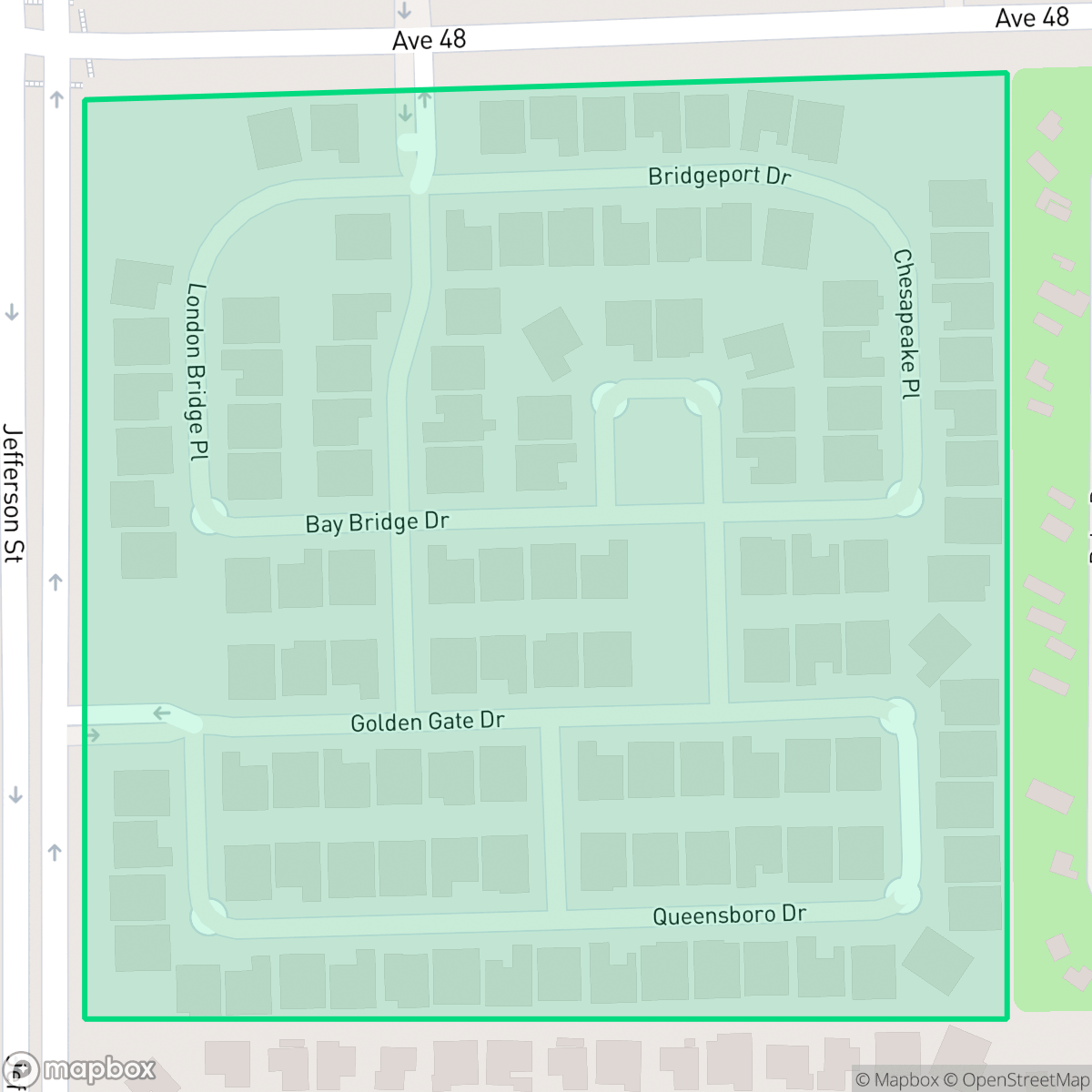 Map showing the location of The Bridge, Indio, CA