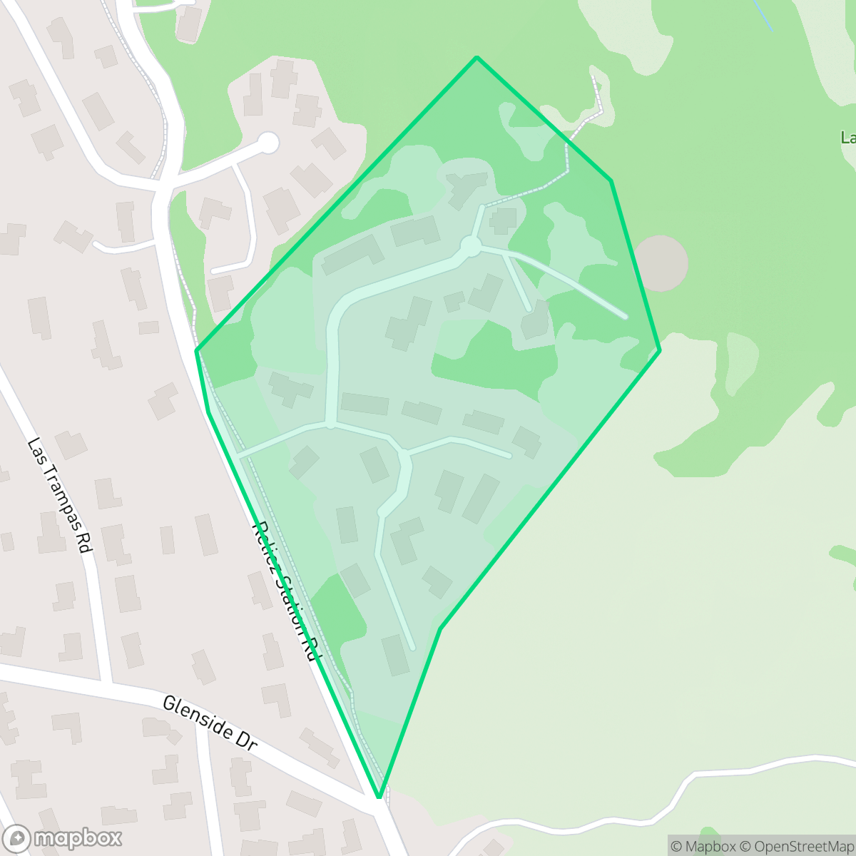 Map showing the location of Diablo Oaks, Lafayette, CA