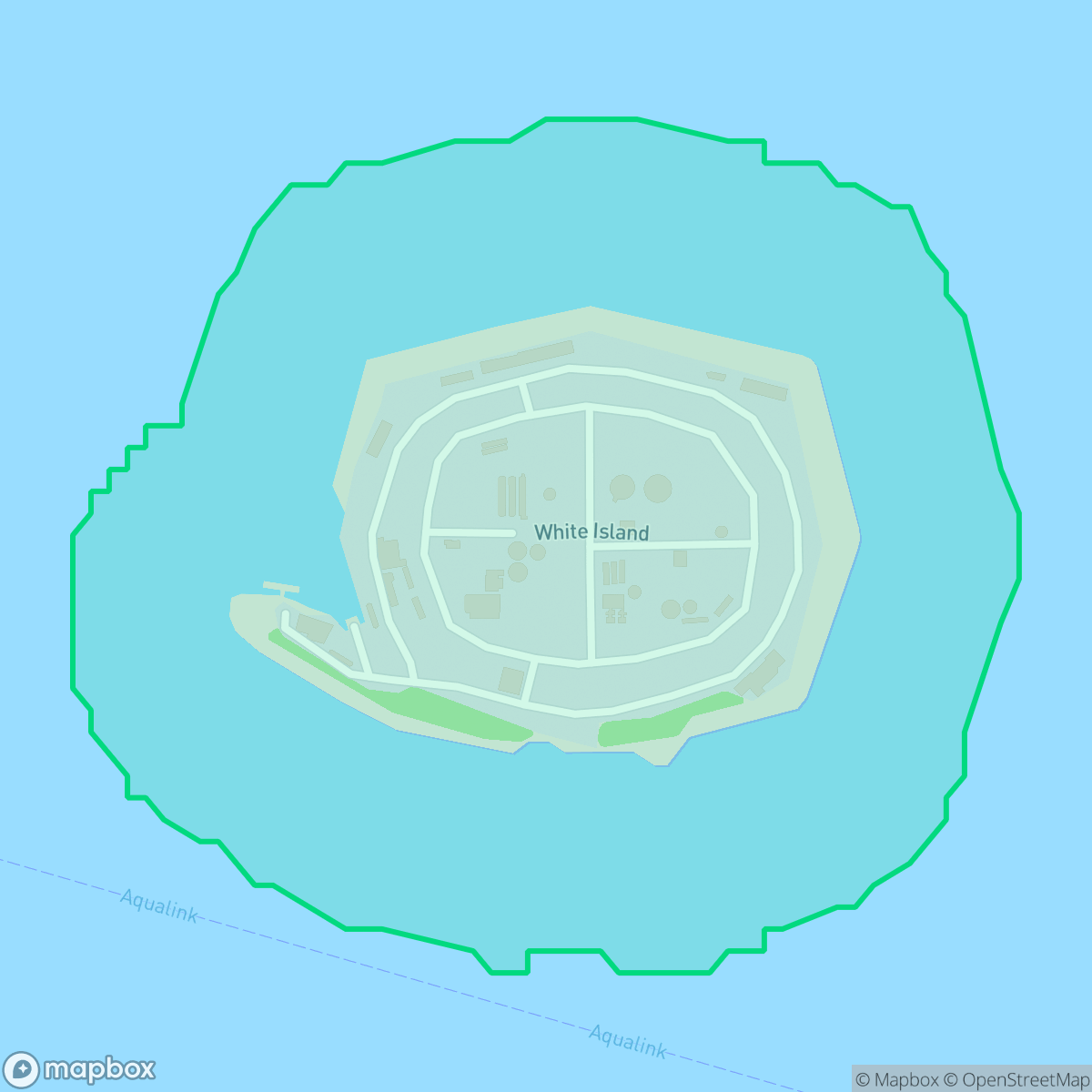 Map showing the location of Island White, Long Beach, CA
