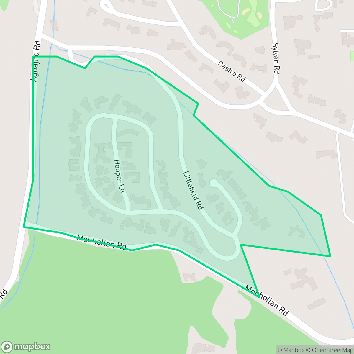 Map showing the location of Aguajito Oaks, Monterey, CA