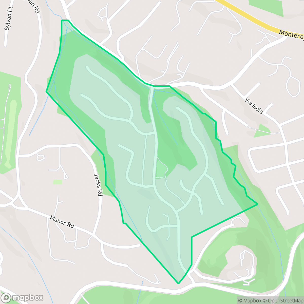 Map showing the location of Deer Flats, Monterey, CA