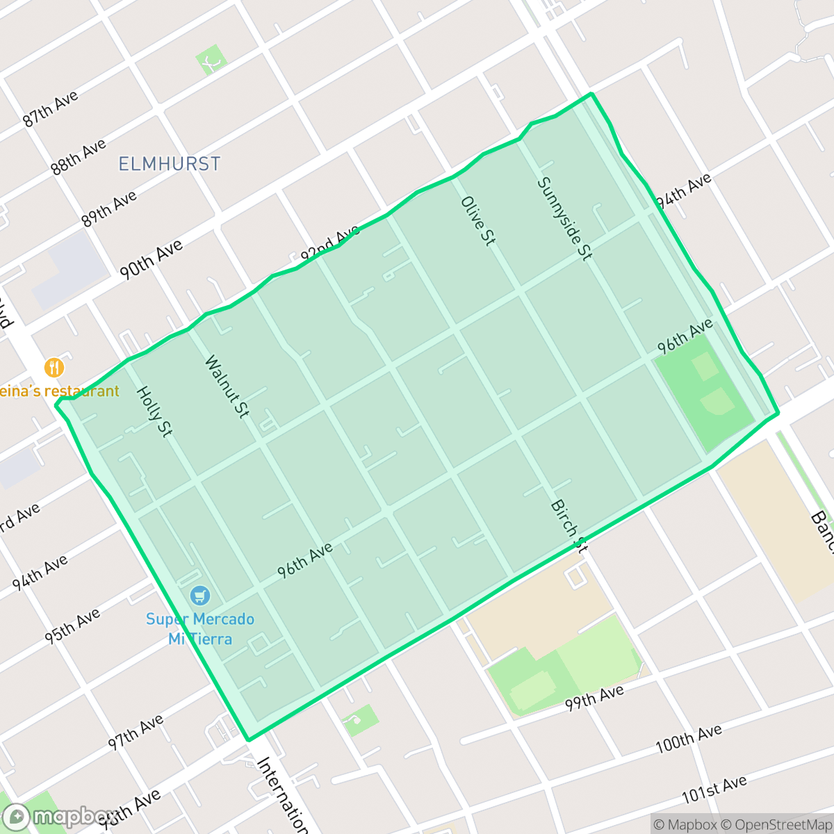Map showing the location of Cox, Oakland, CA