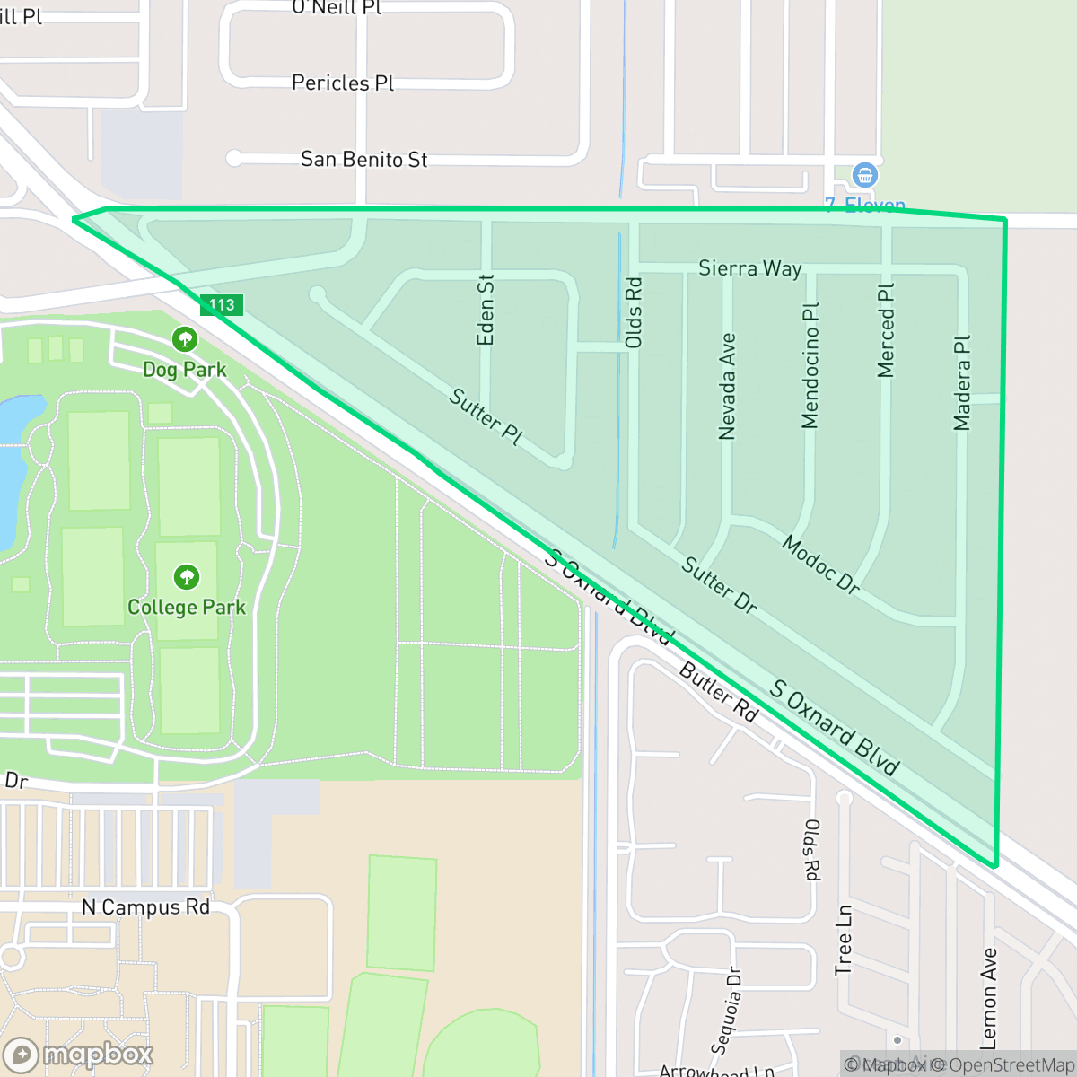 Map showing the location of Diamond Bar, Oxnard, CA