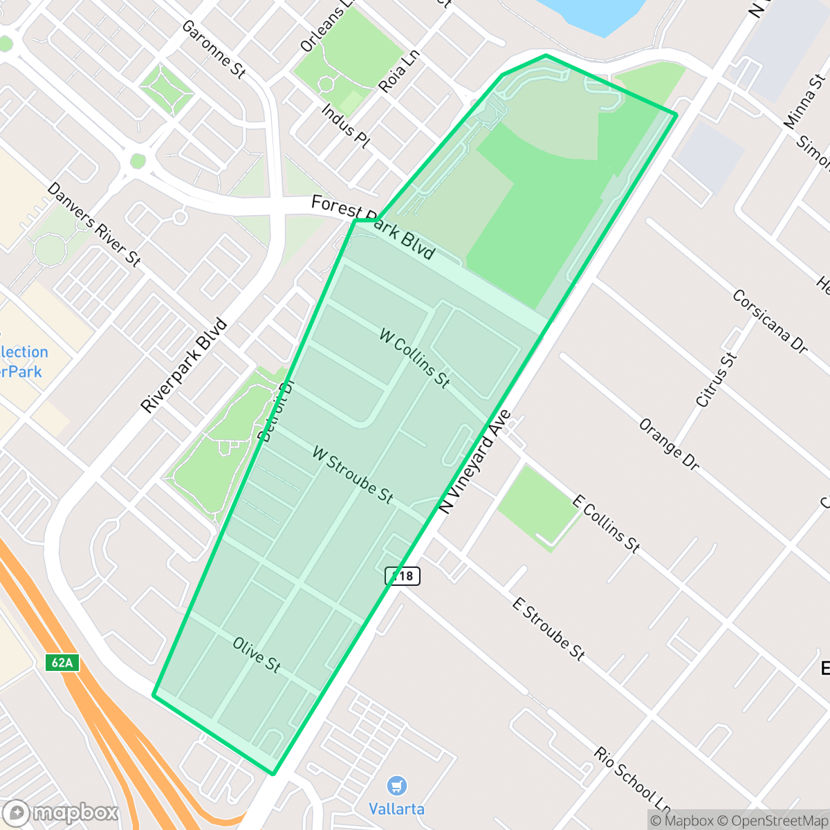 Map showing the location of El Rio West, Oxnard, CA