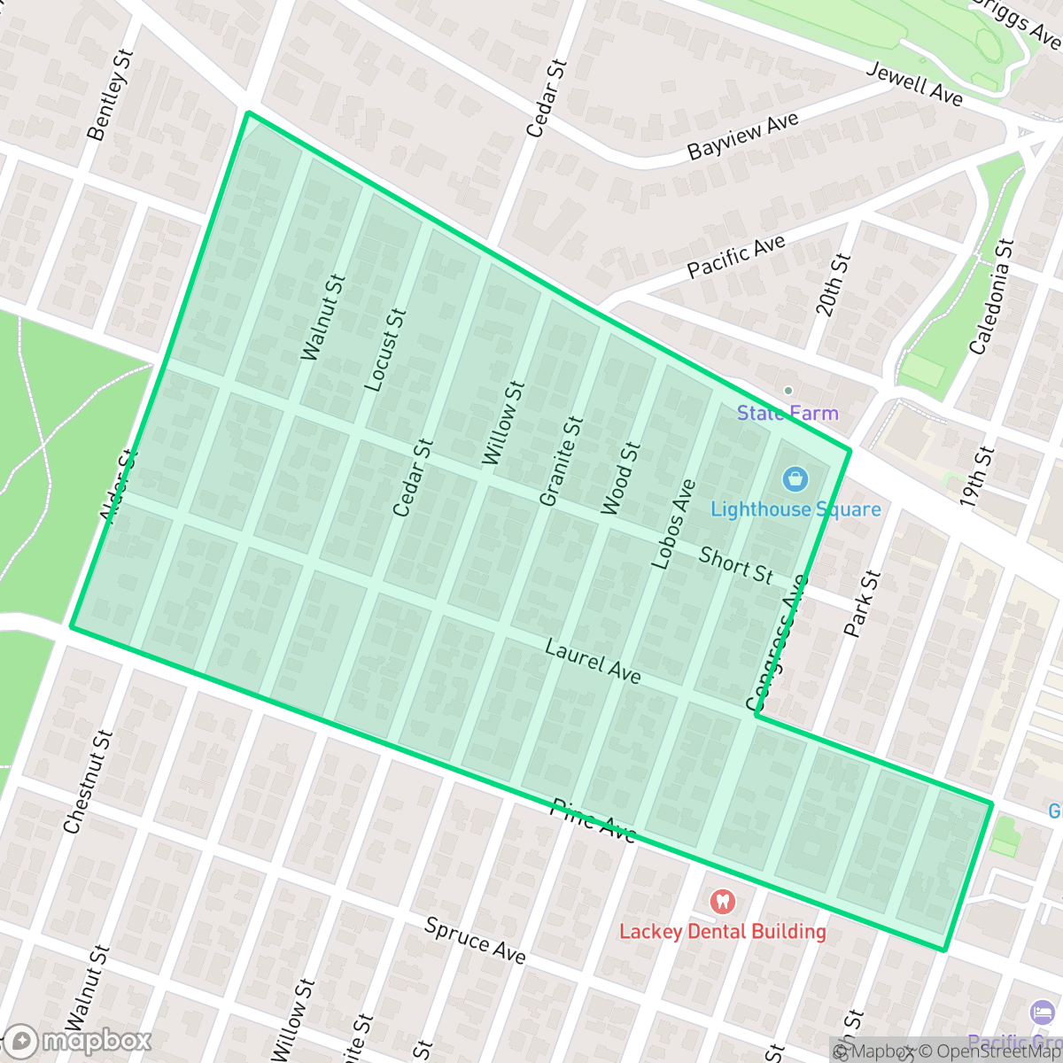 Map showing the location of Second Addition, Pacific Grove, CA