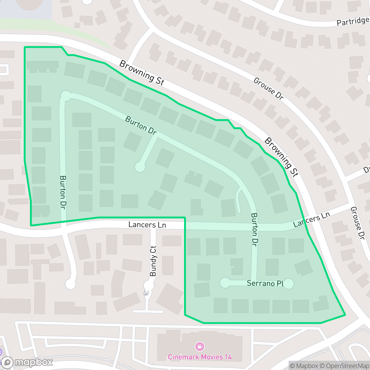 Map showing the location of Lancer Hills Estates, Redding, CA
