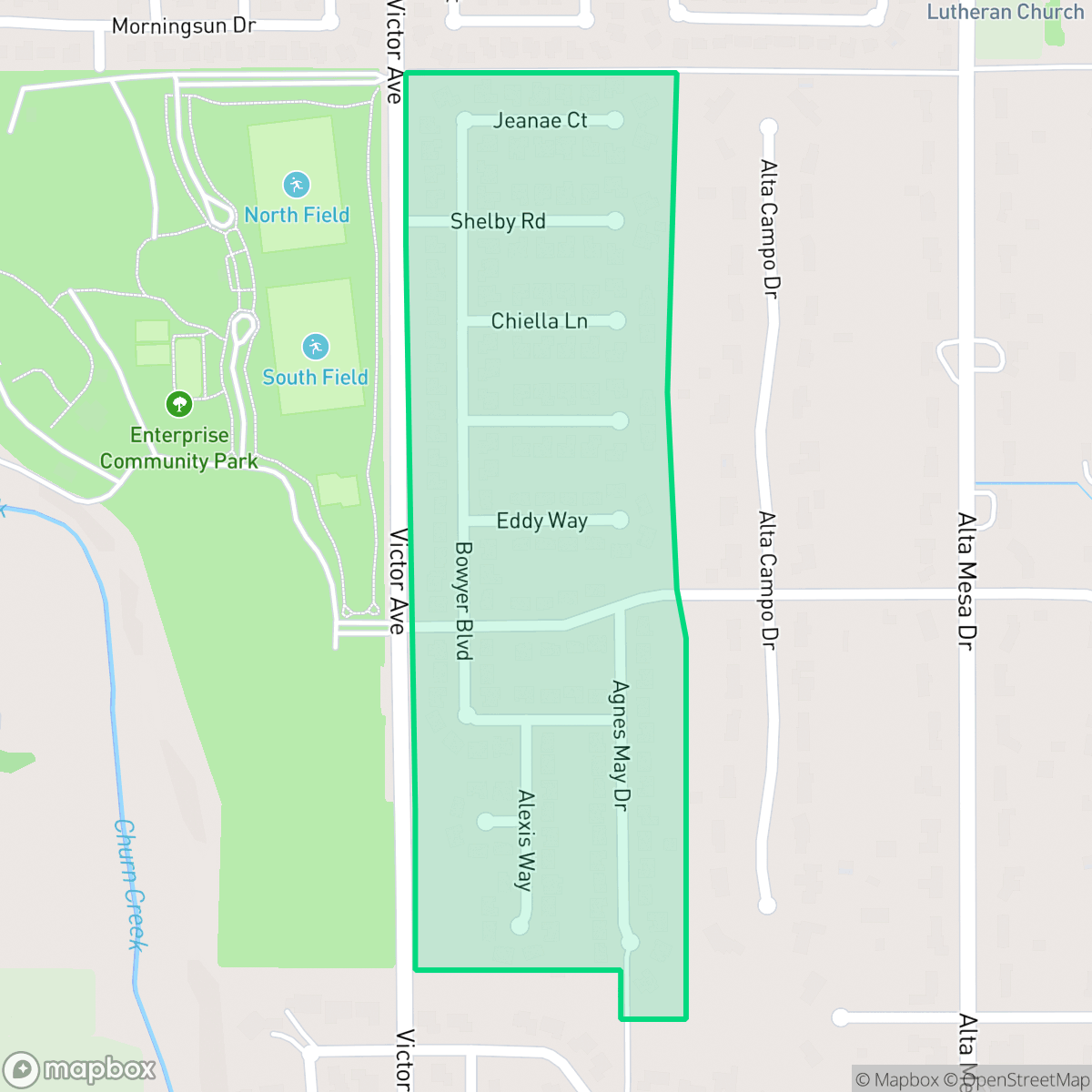 Map showing the location of Victor Estates, Redding, CA