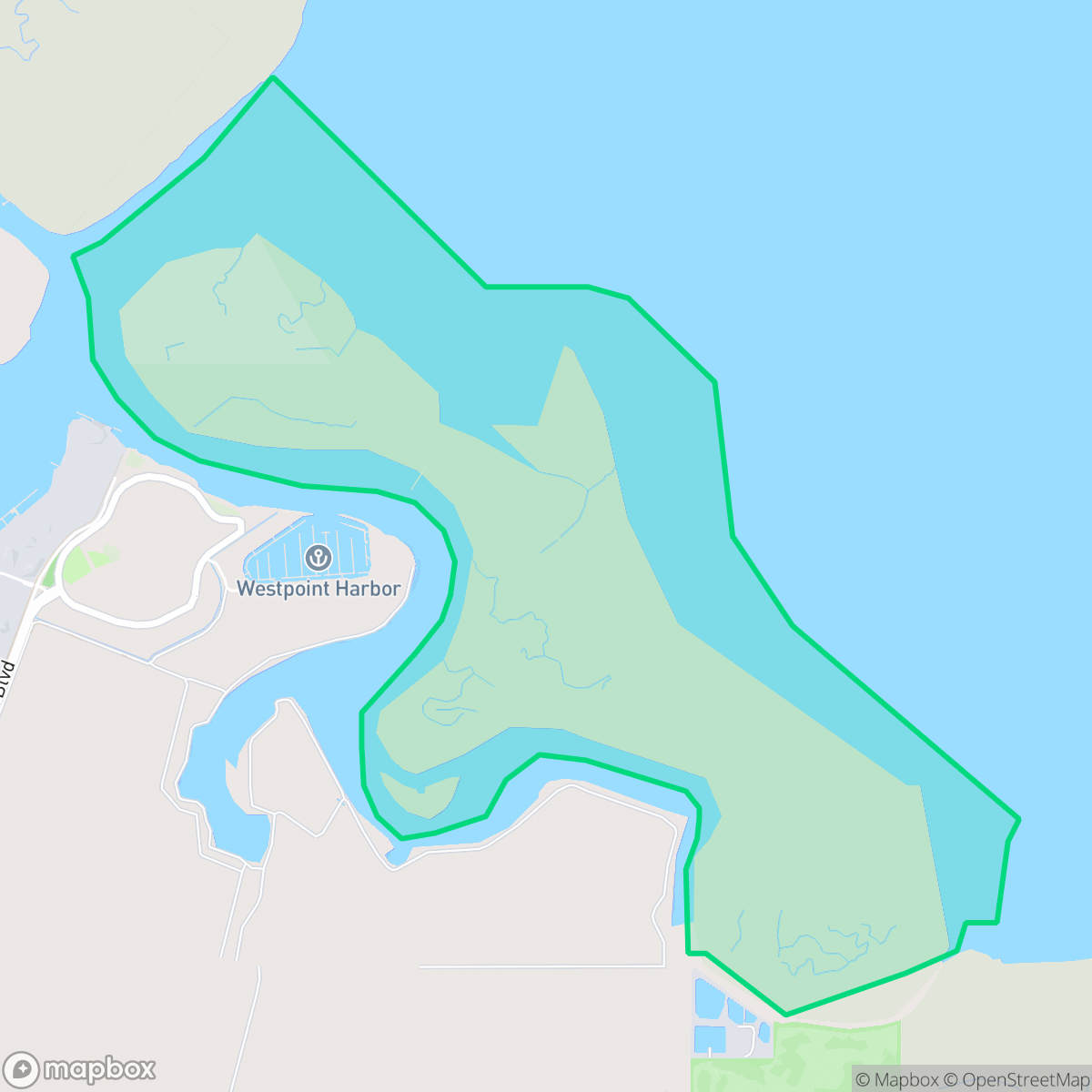 Map showing the location of Greco Island, Redwood City, CA