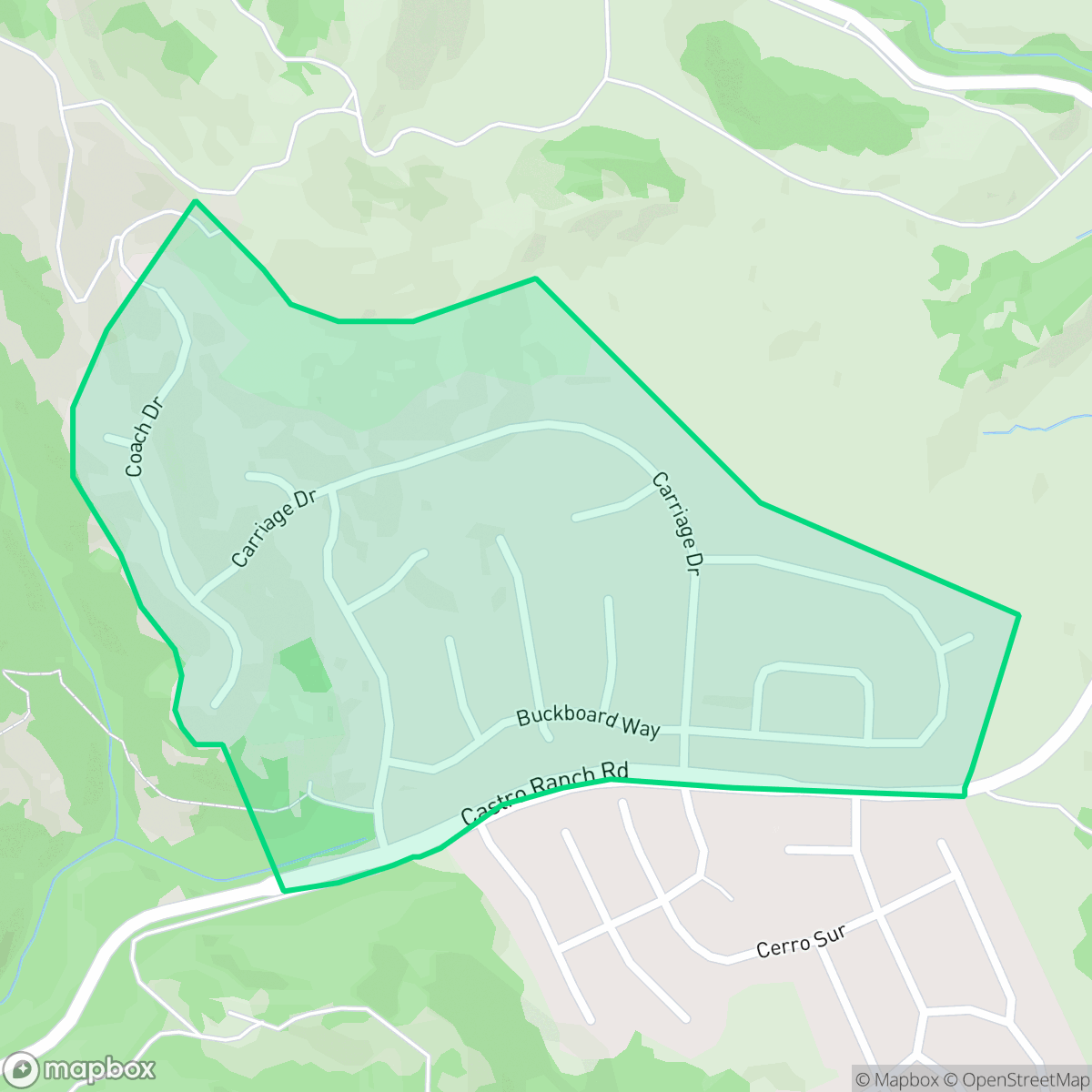 Map showing the location of Carriage Hills North, Richmond, CA