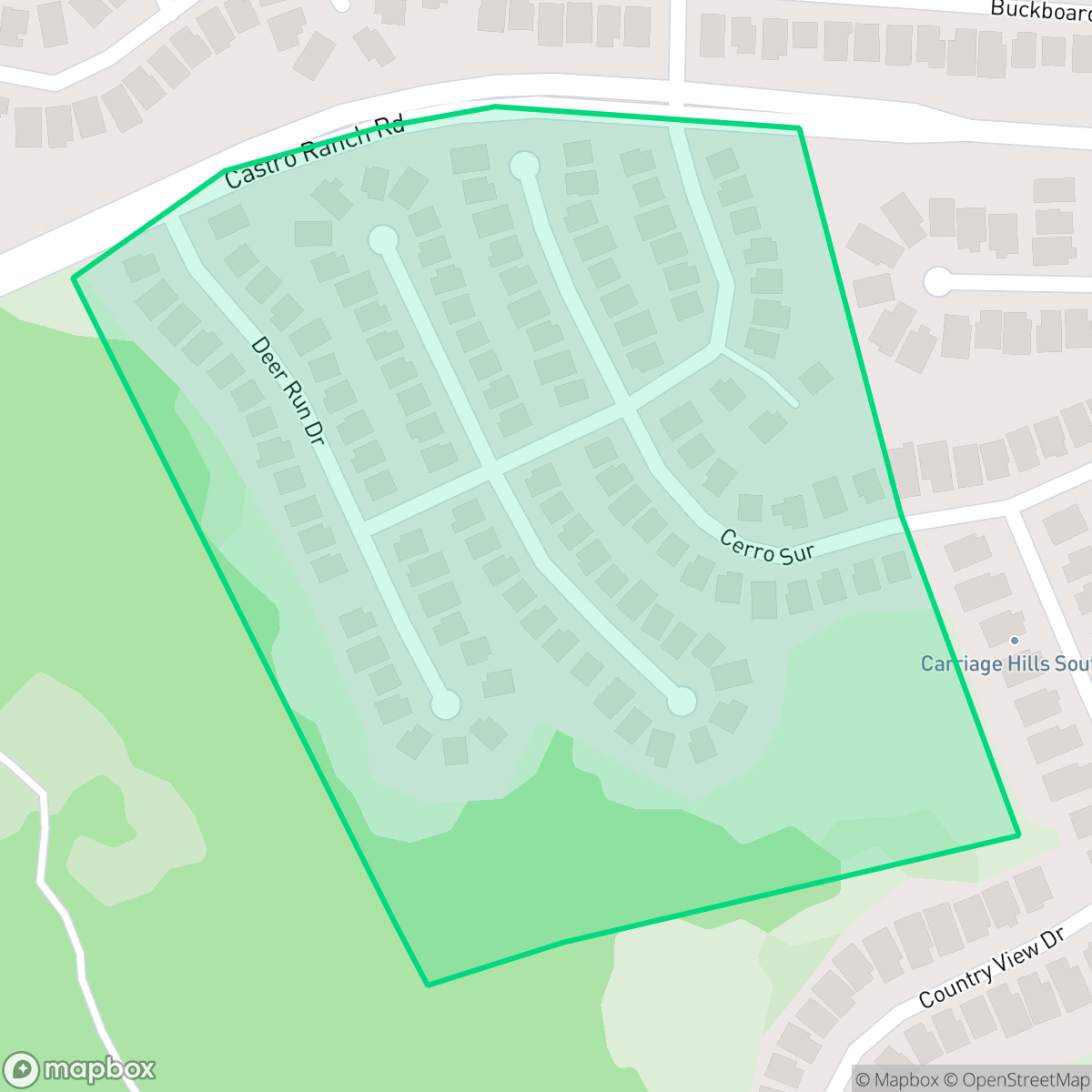 Map showing the location of Castro Heights, Richmond, CA