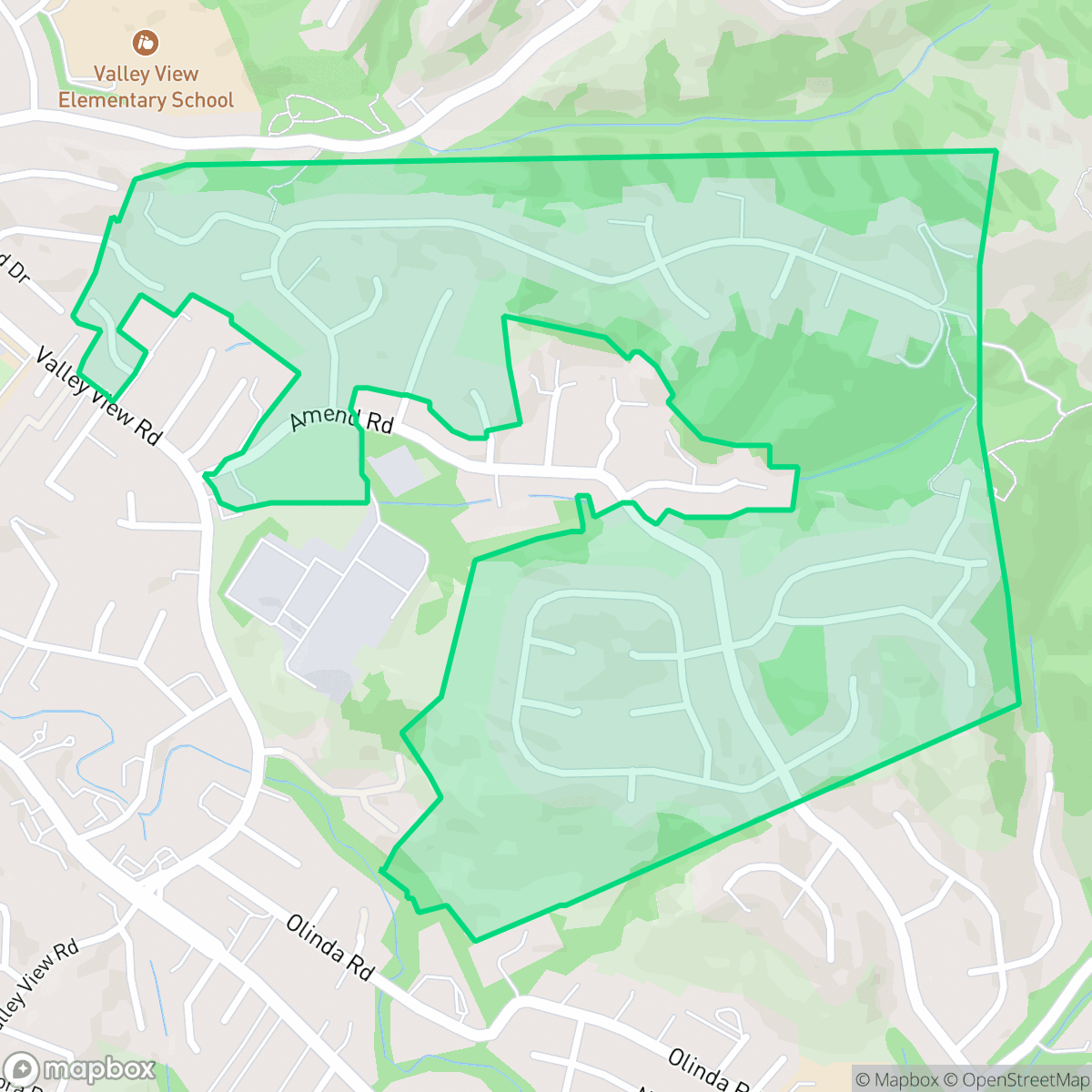 Map showing the location of El Sobrante Hills, Richmond, CA