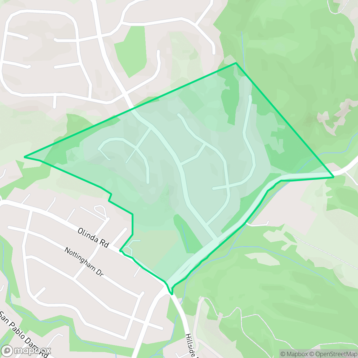 Map showing the location of Greenbriar, Richmond, CA