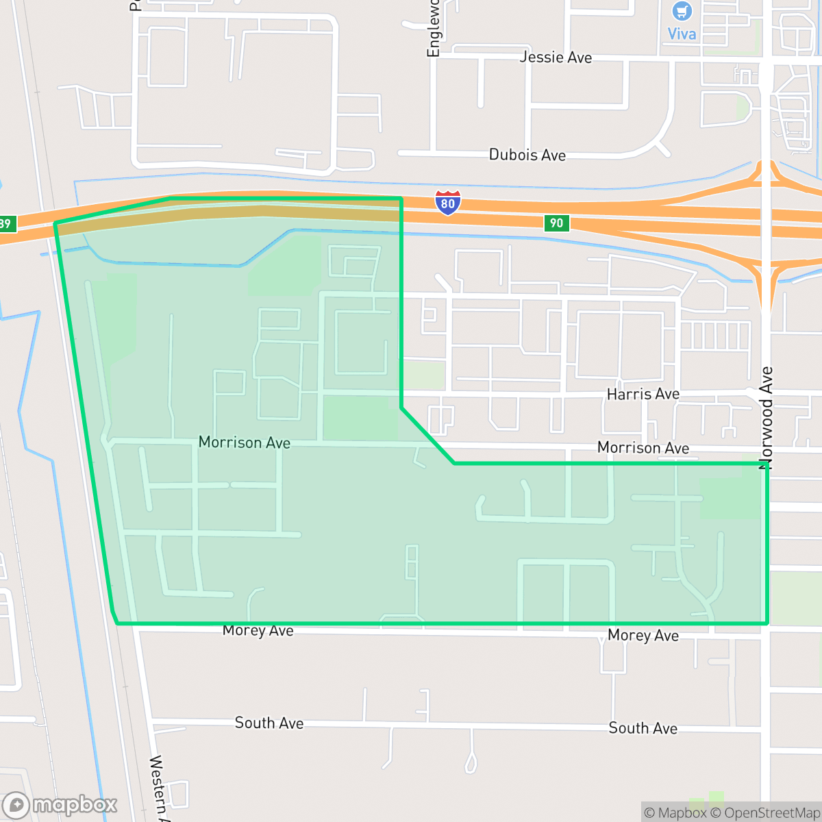 Map showing the location of Oak Knoll, Sacramento, CA