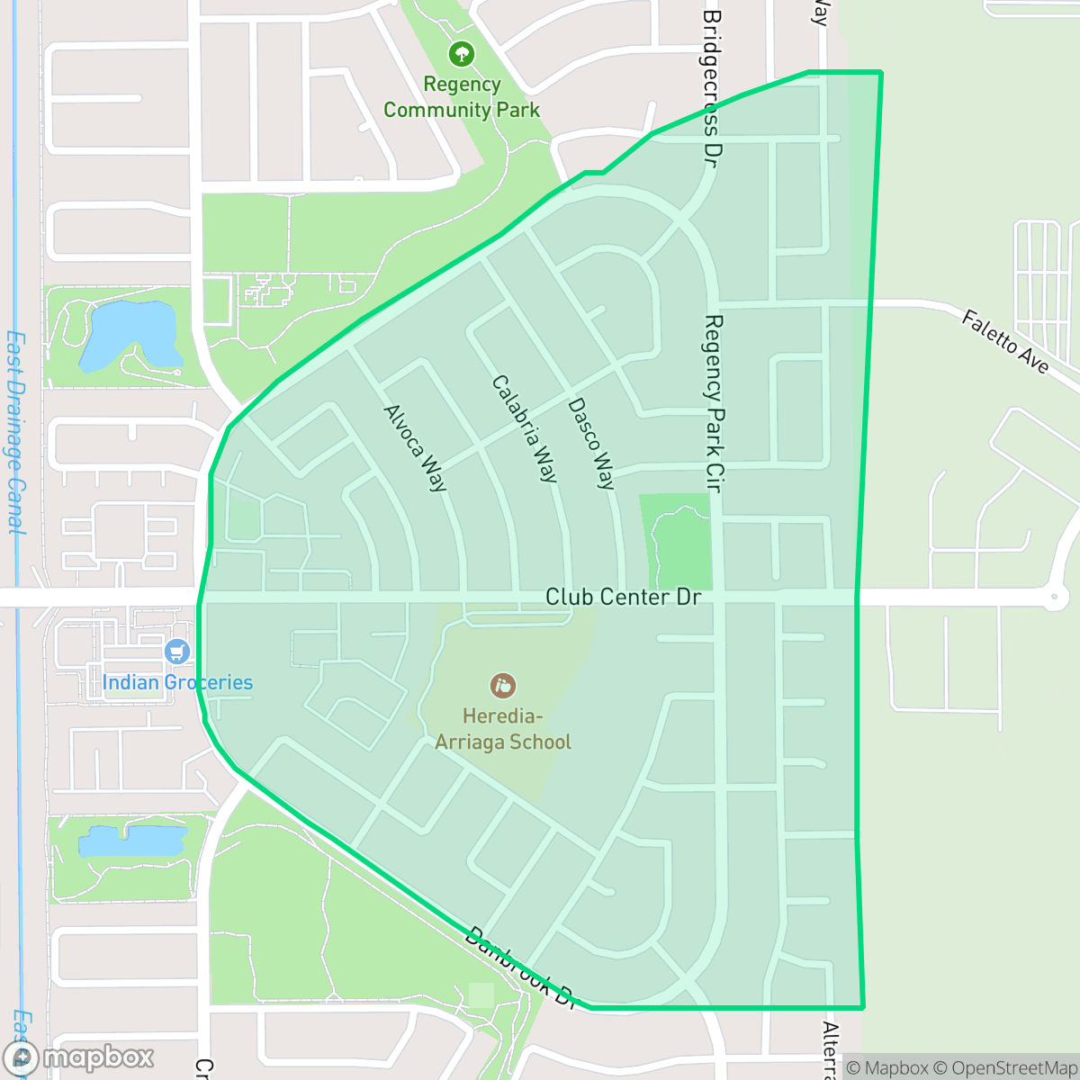 Map showing the location of Village 12, Sacramento, CA