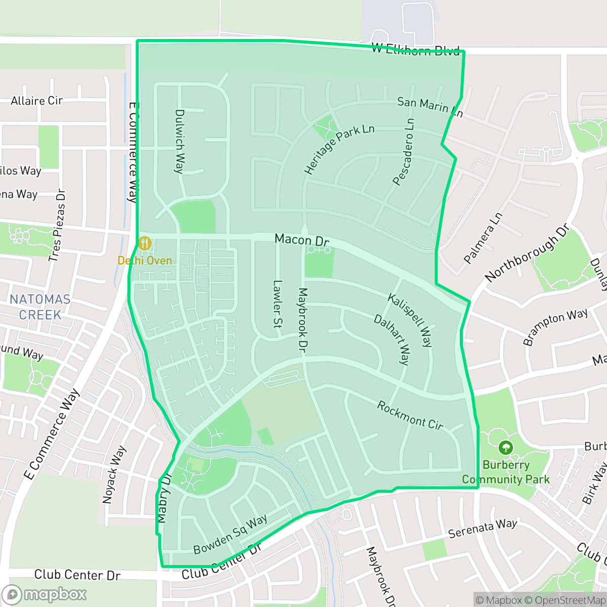 Map showing the location of Village 7, Sacramento, CA