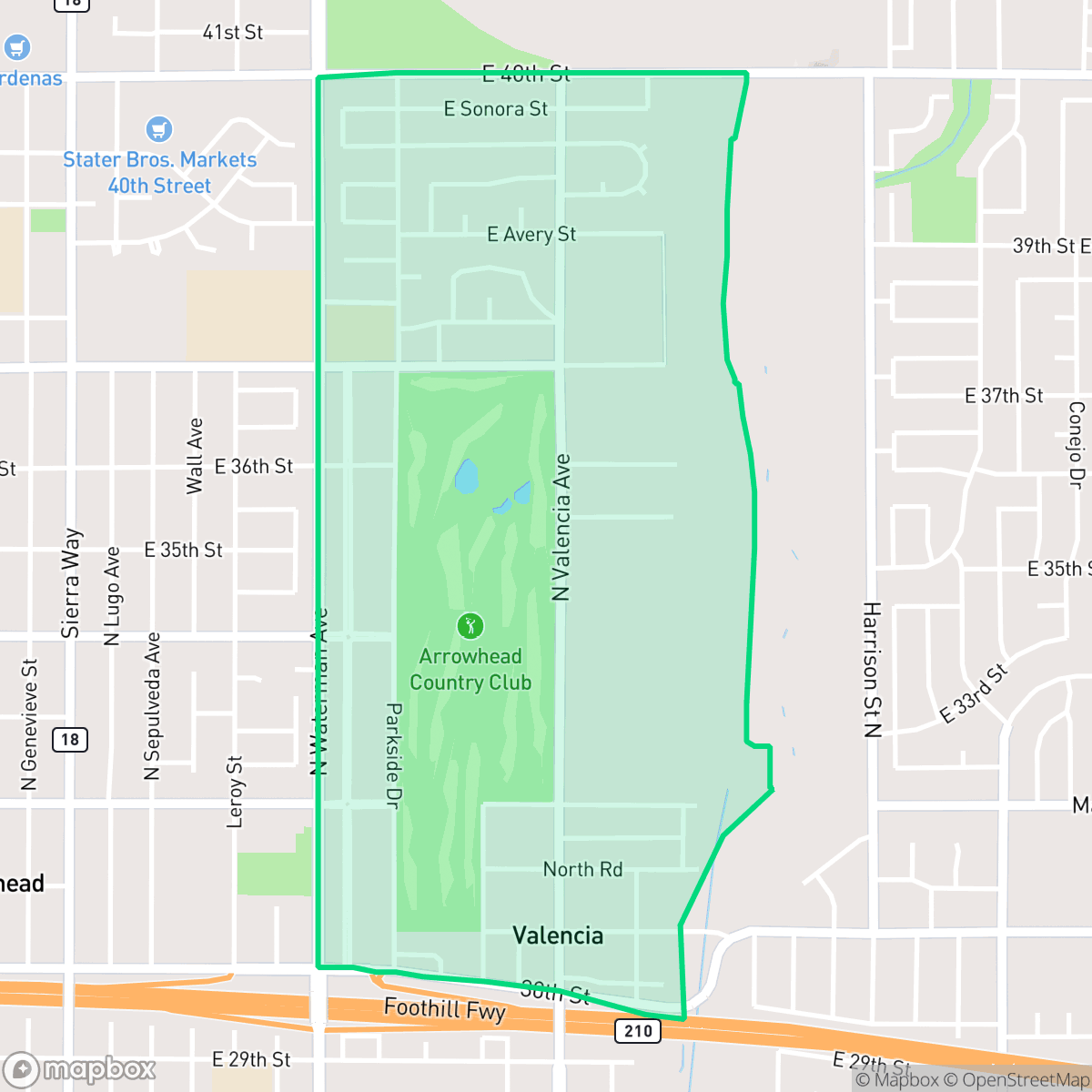 Map showing the location of Nena, San Bernardino, CA
