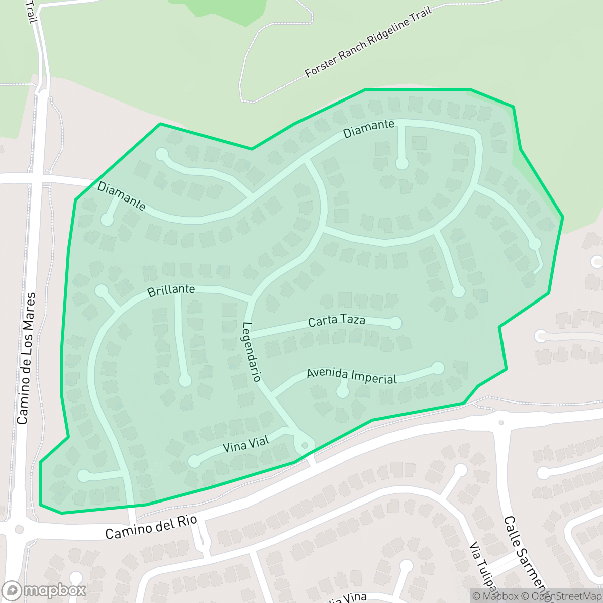 Map showing the location of El Encanto, San Clemente, CA