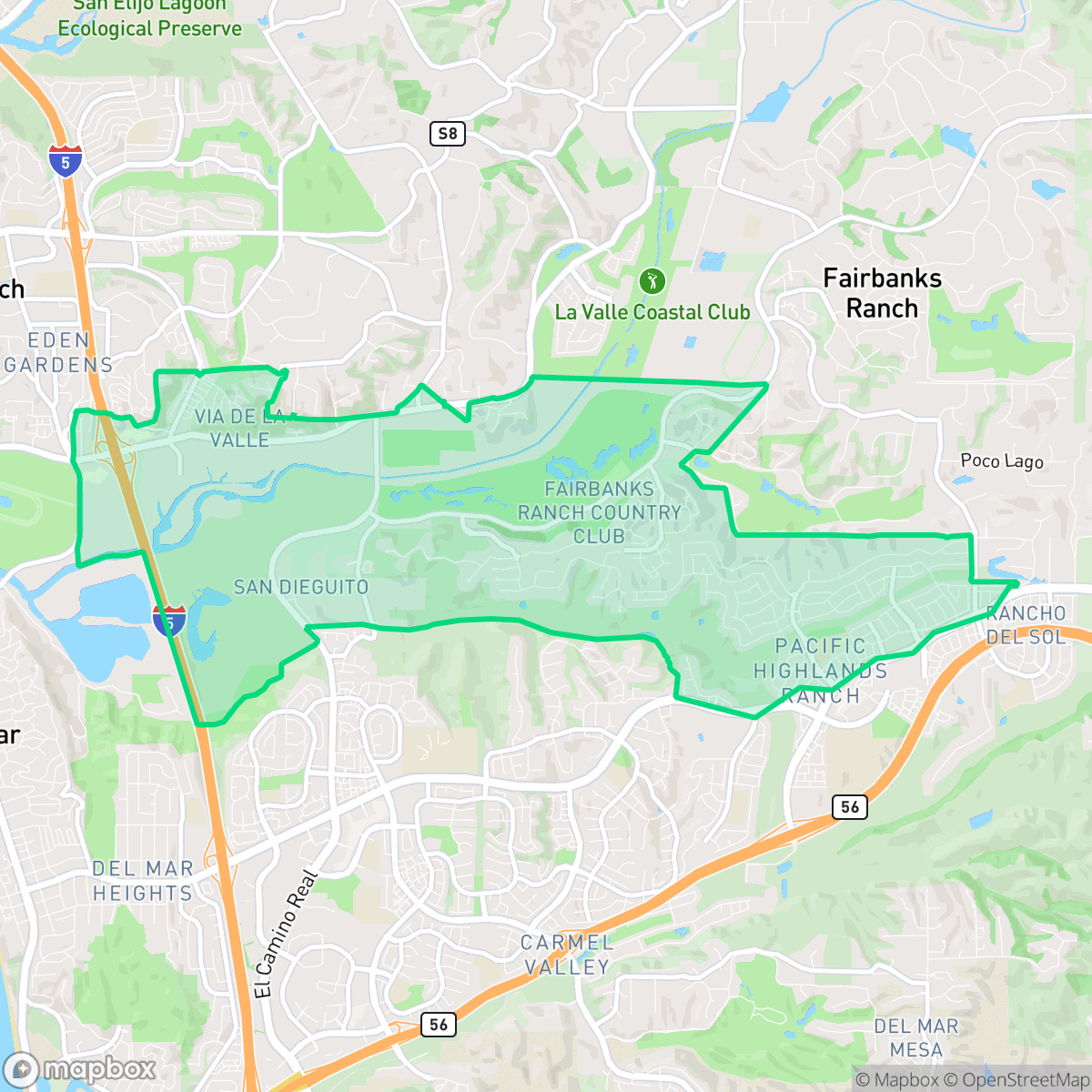 Map showing the location of North City, San Diego, CA