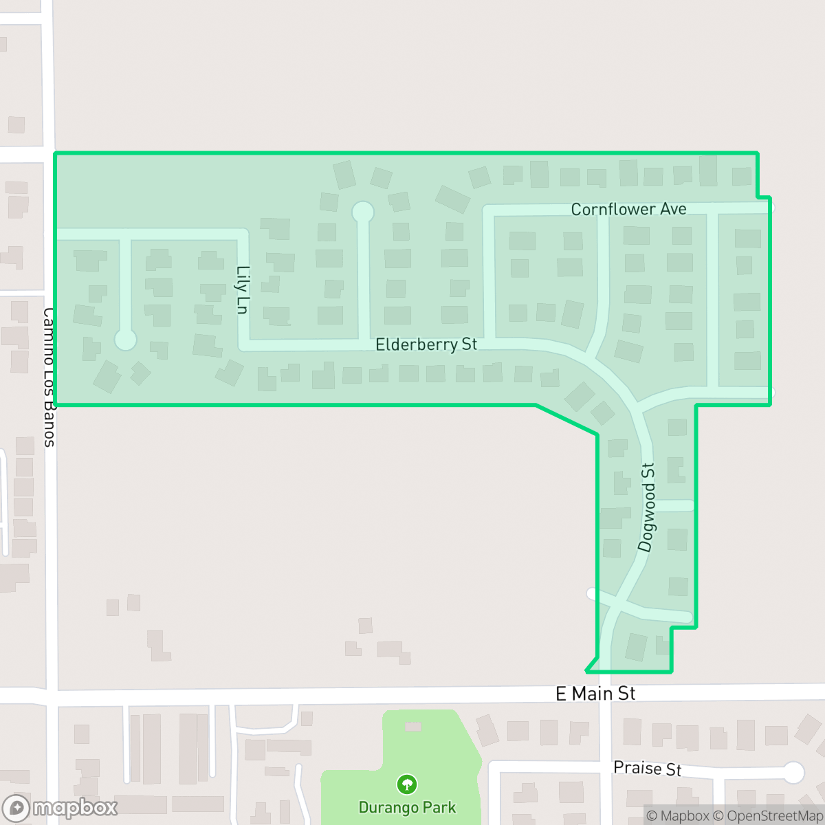 Map showing the location of Pheasant Pointe, San Jacinto, CA