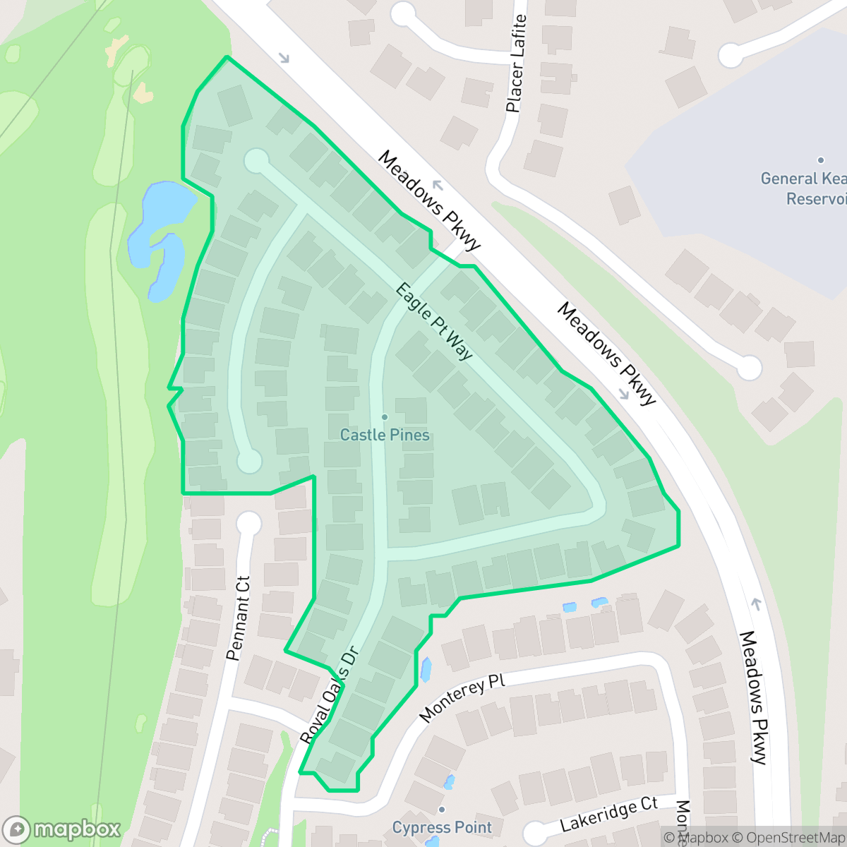 Map showing the location of Castle Pines, Temecula, CA