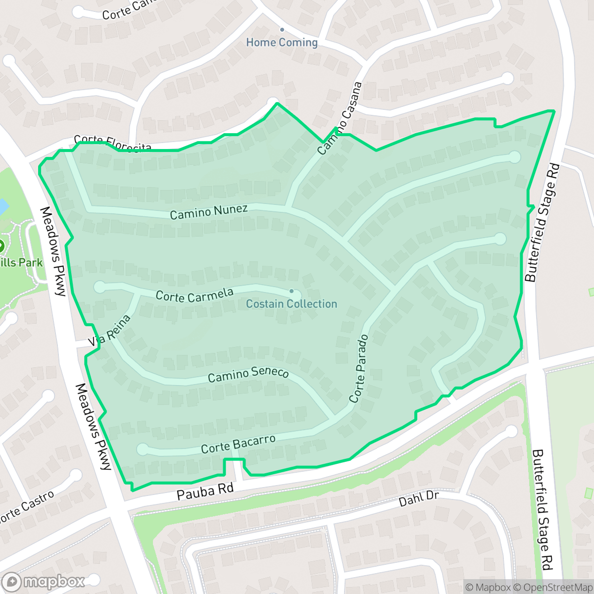 Map showing the location of Costain Collection, Temecula, CA