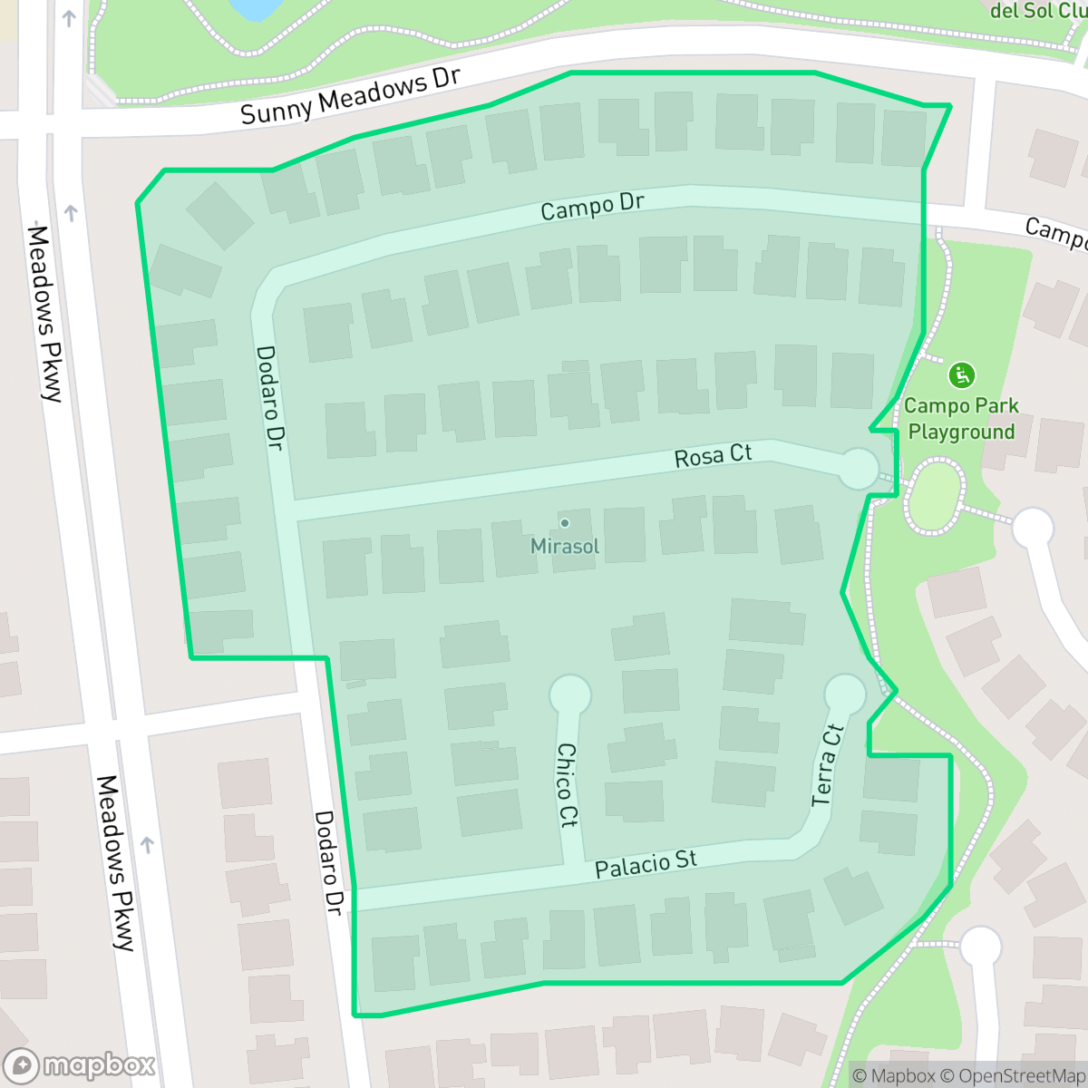 Map showing the location of Mirasol, Temecula, CA