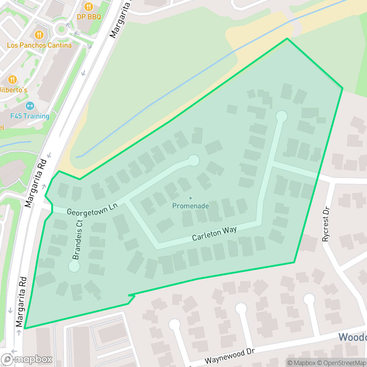 Map showing the location of Promenade, Temecula, CA
