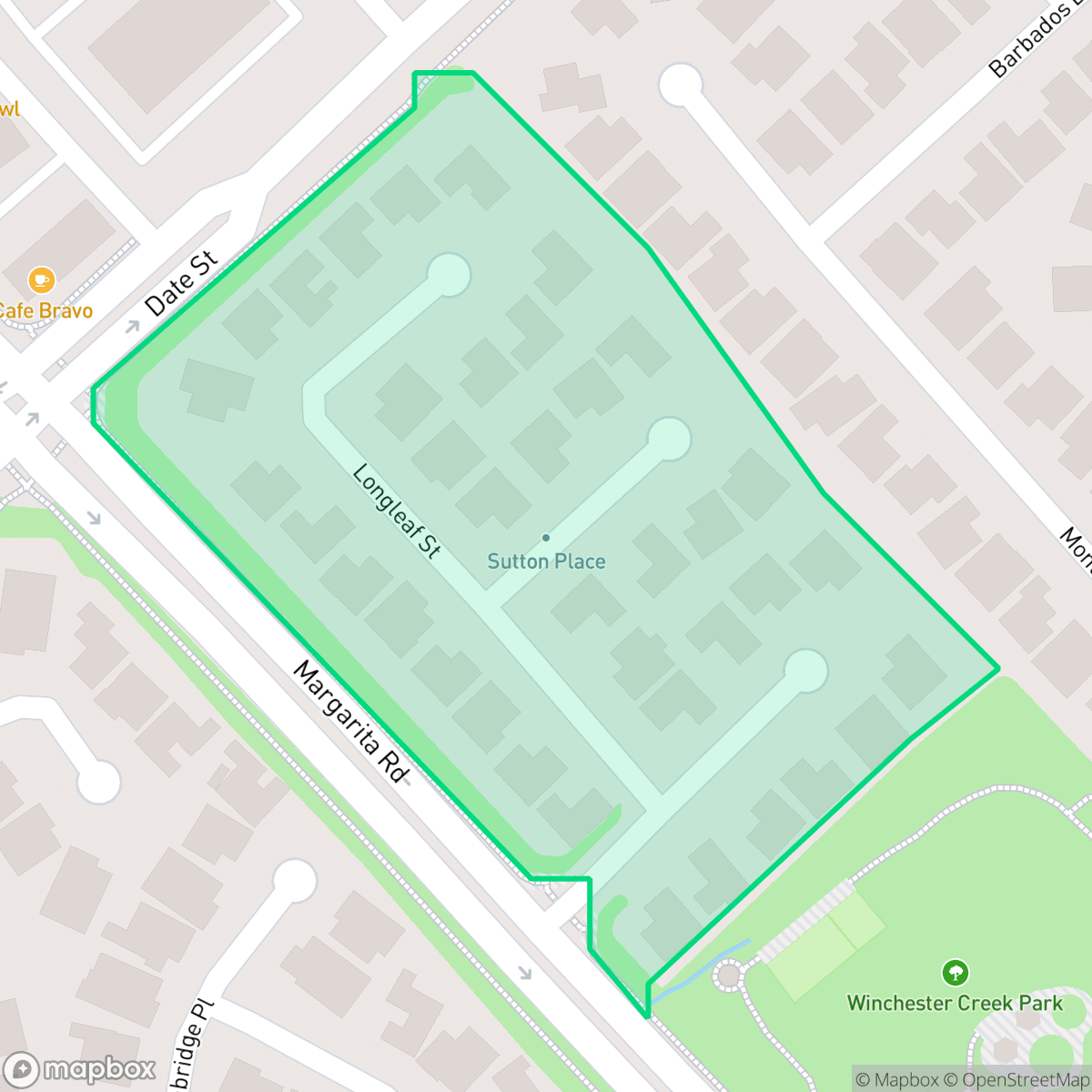 Map showing the location of Sutton Place, Temecula, CA