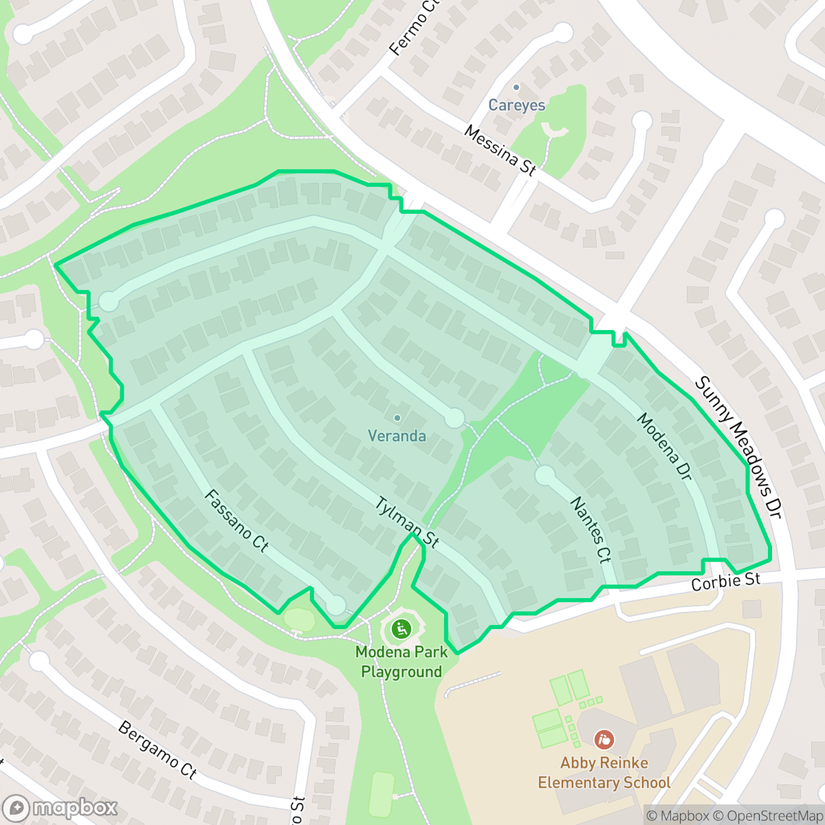 Map showing the location of Veranda, Temecula, CA