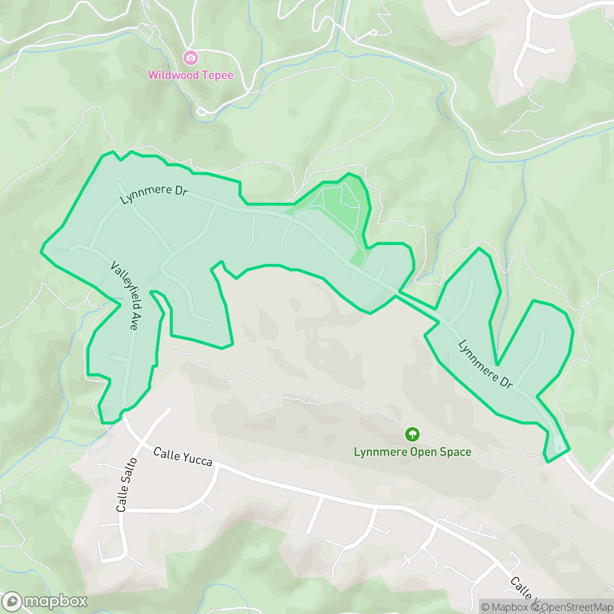 Map showing the location of Lynnmere, Thousand Oaks, CA