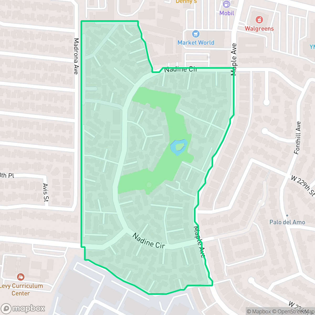 Map showing the location of New Horizons South Bay, Torrance, CA