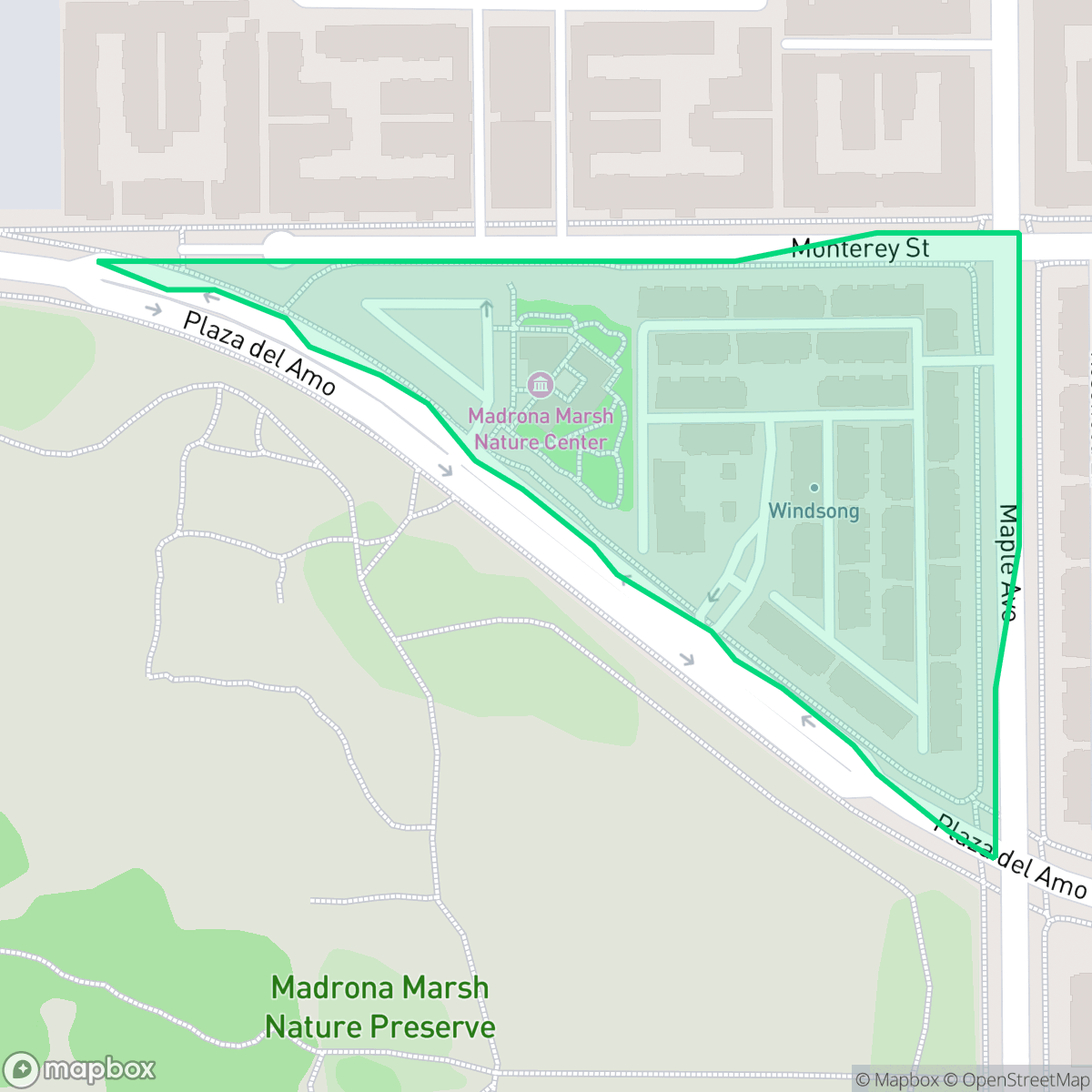 Map showing the location of Windsong, Torrance, CA