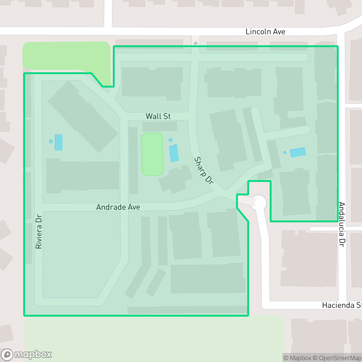 Map showing the location of Lincoln View, Valle Vista, CA