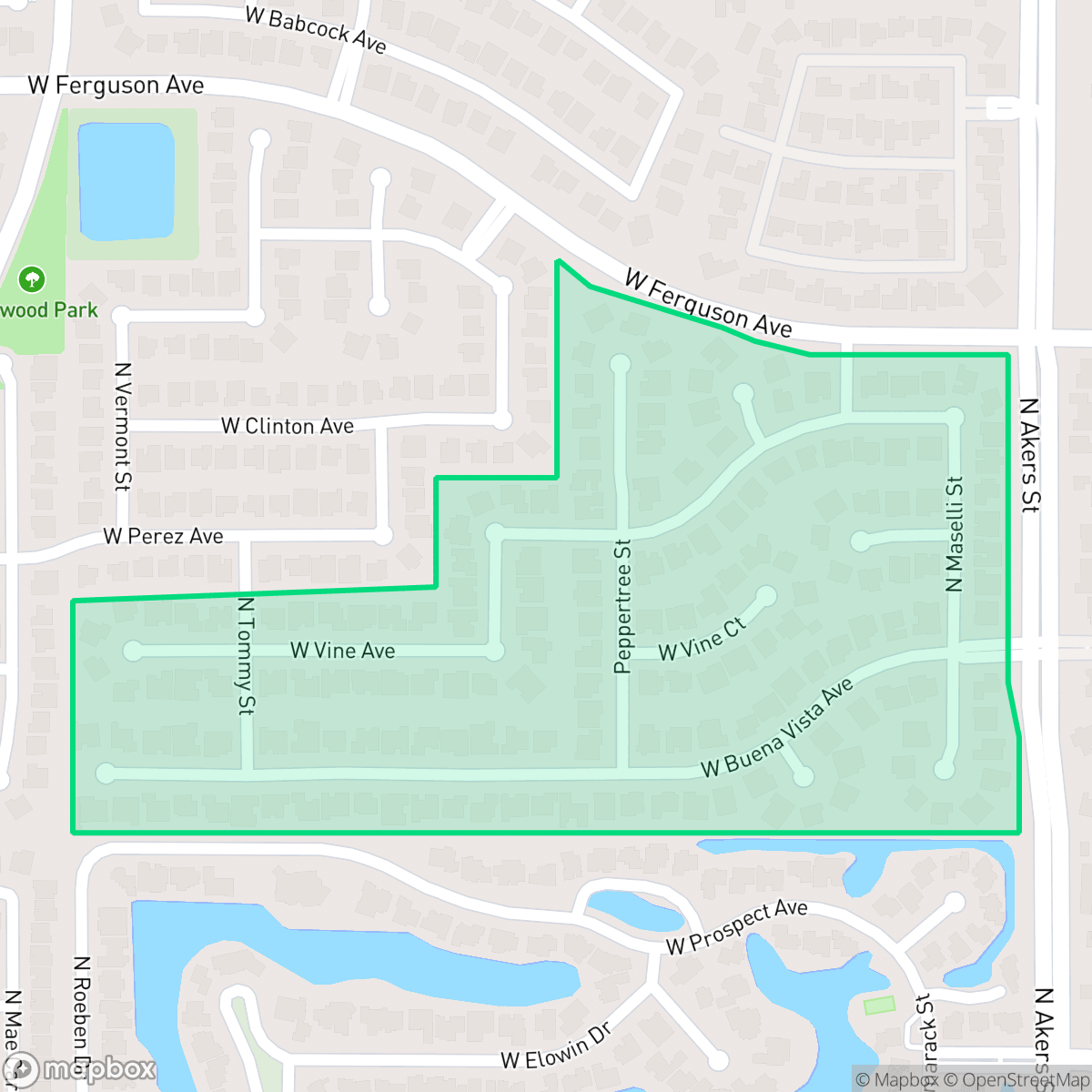 Map showing the location of Marseille, Visalia, CA